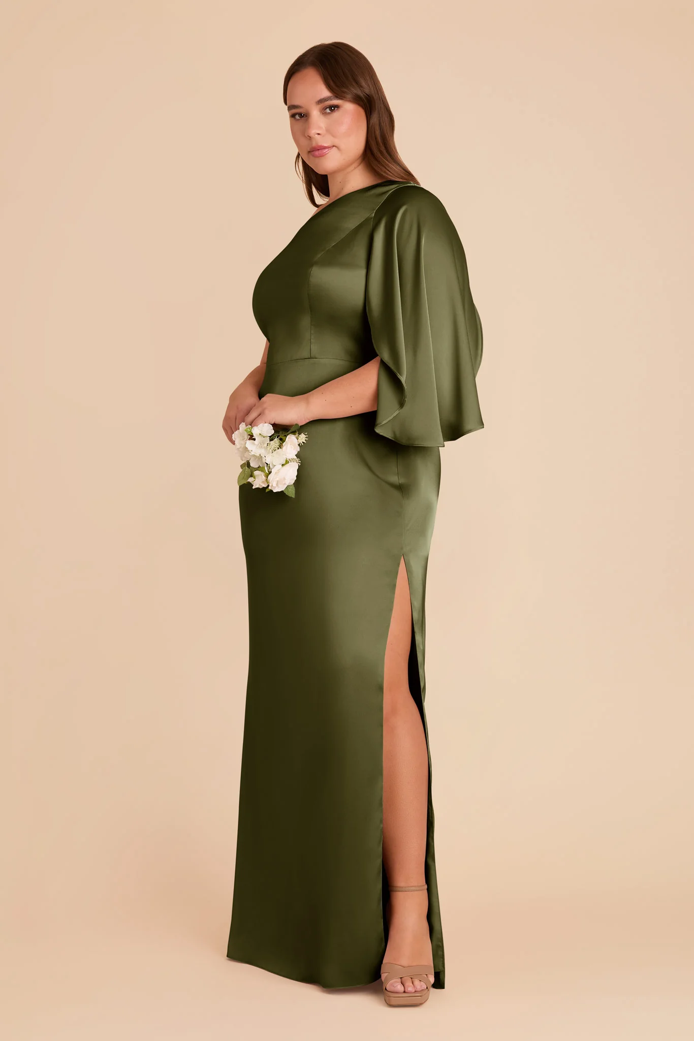 Christine Matte Satin Dress - Martini - Image 9