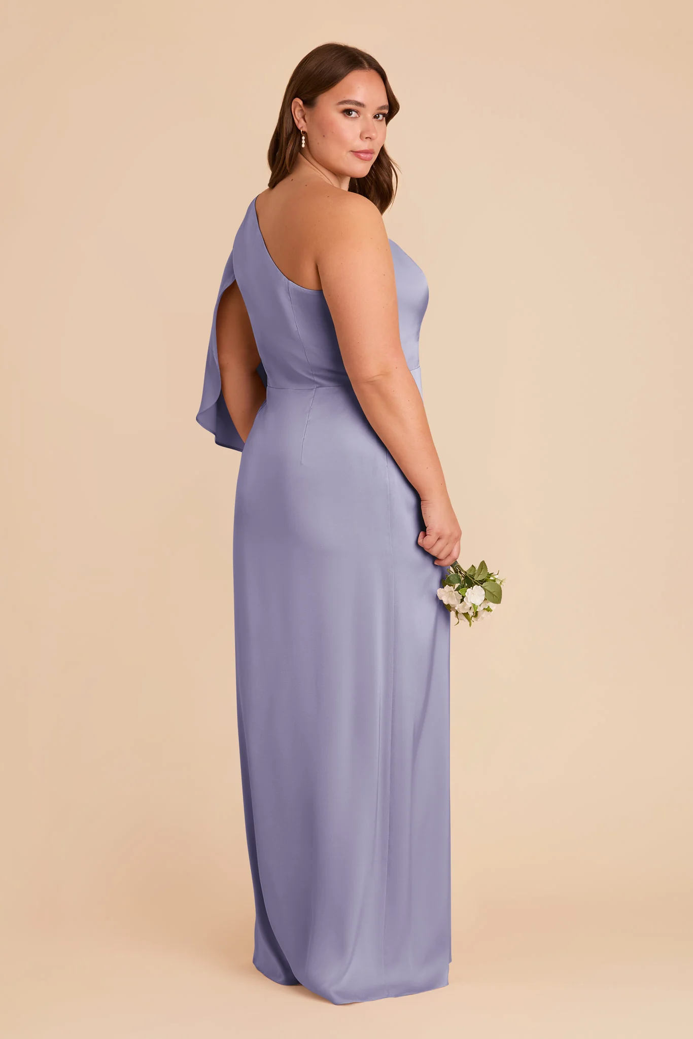 Christine Matte Satin Dress - Wisteria - Image 10