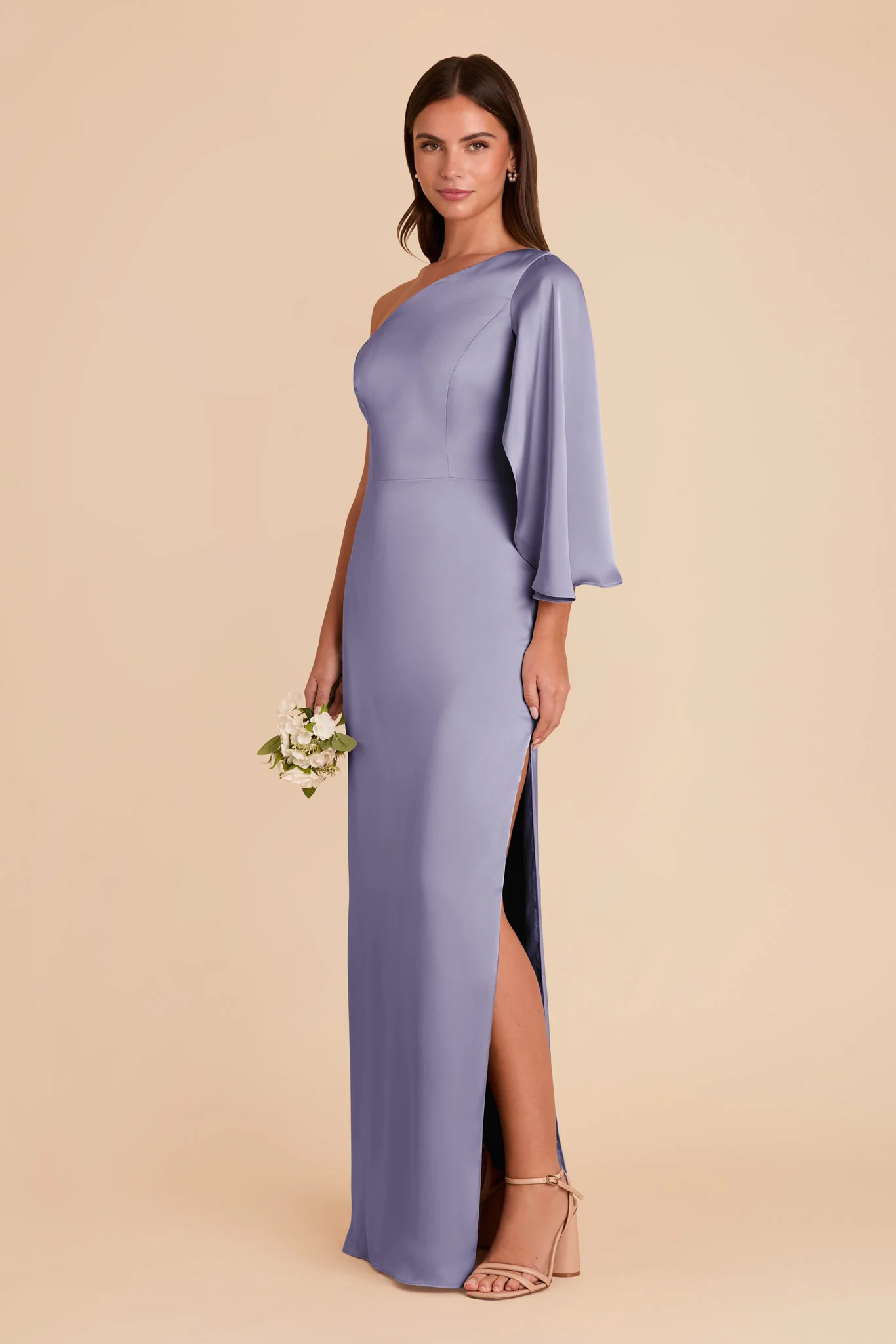 Christine Matte Satin Dress - Wisteria - Image 4
