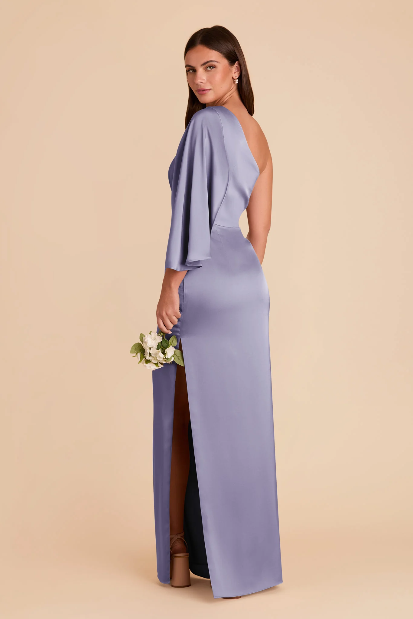 Christine Matte Satin Dress - Wisteria - Image 5