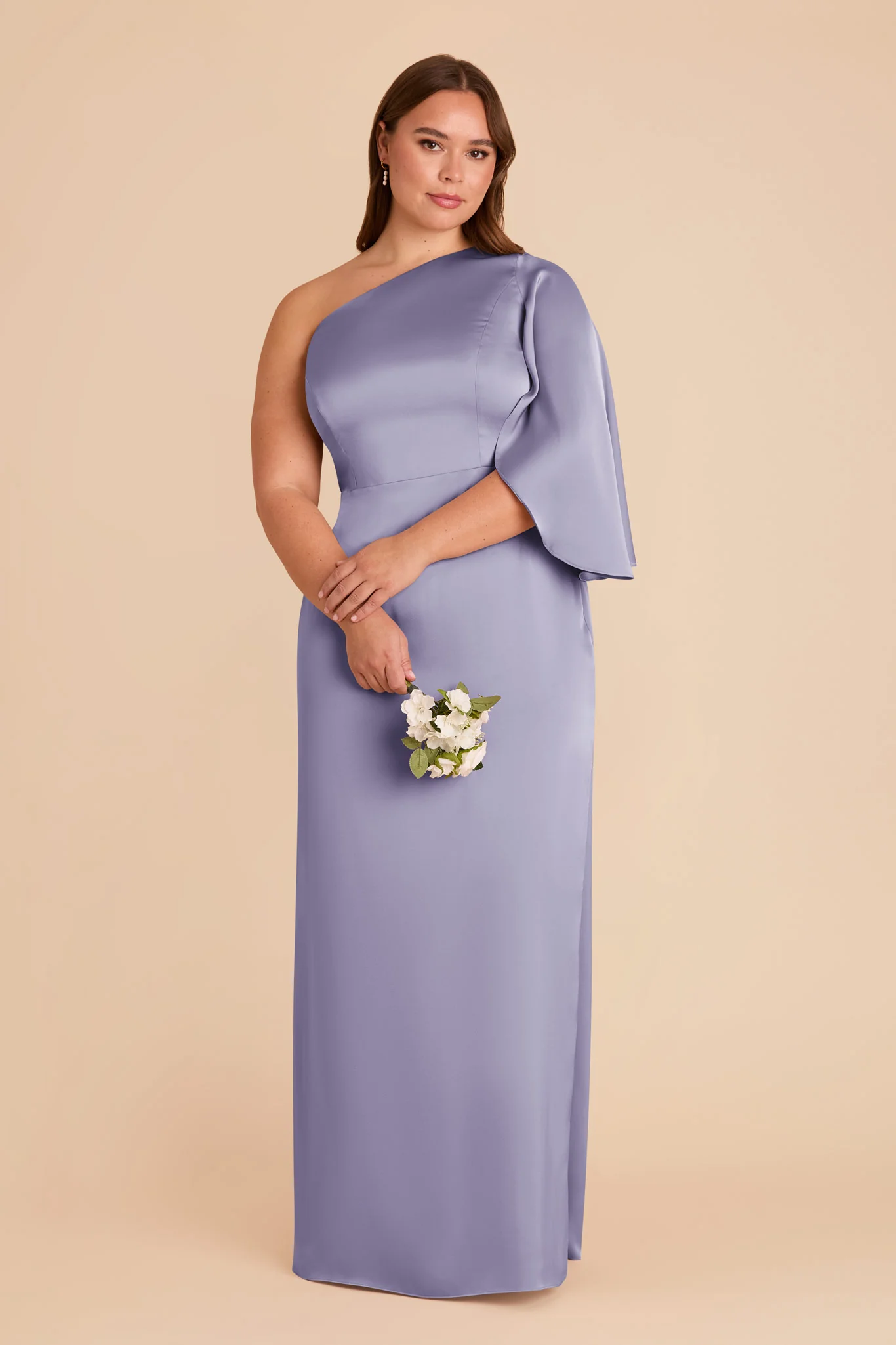 Christine Matte Satin Dress - Wisteria - Image 7