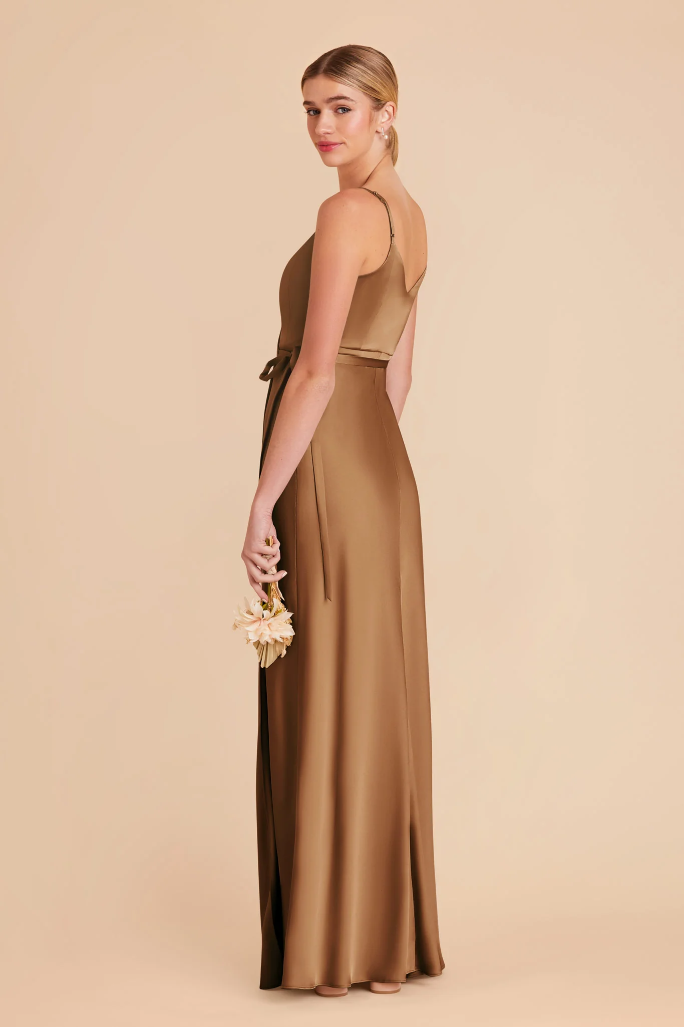 Cindy Matte Satin Dress - Copper - Image 4