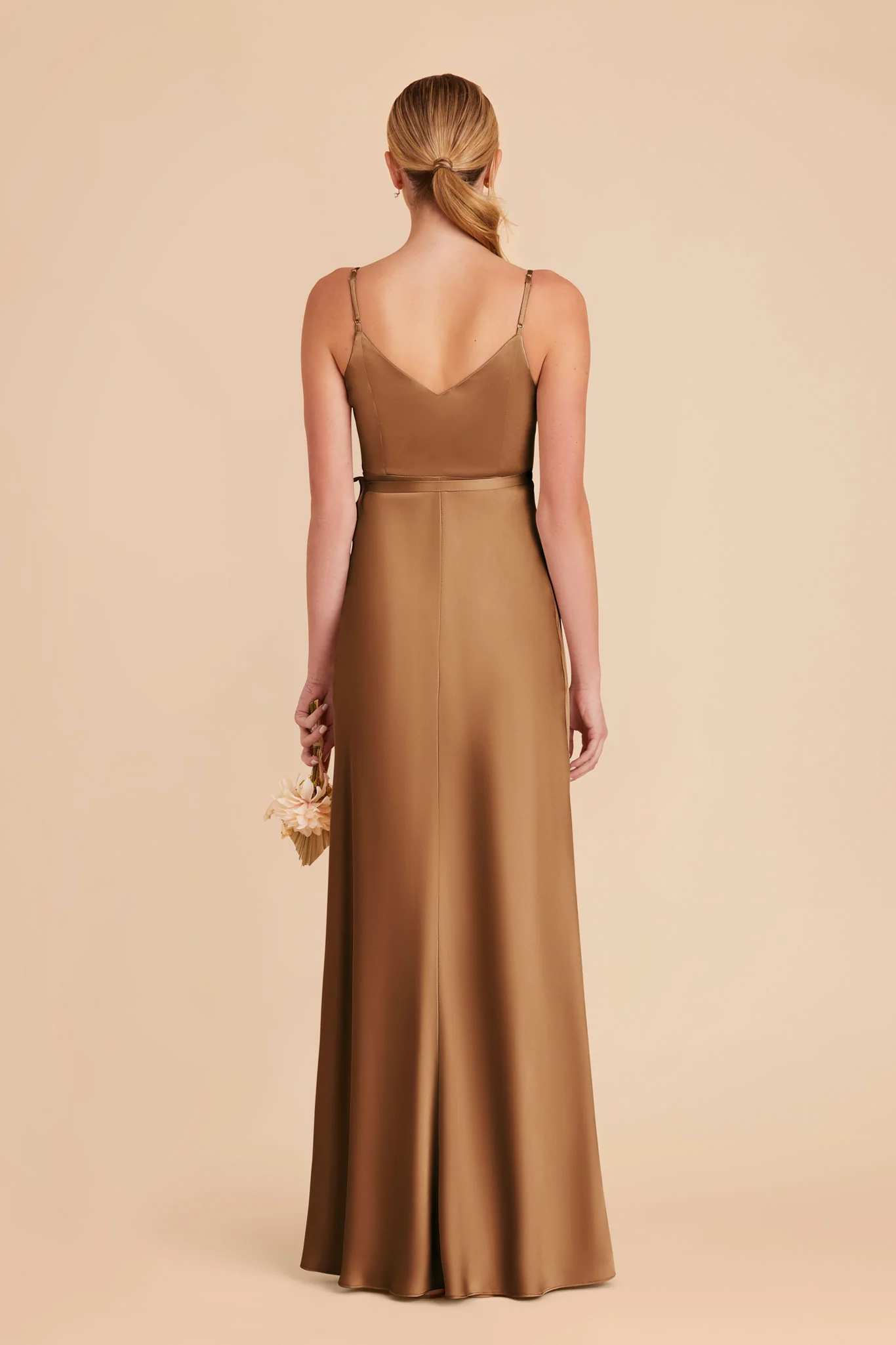 Cindy Matte Satin Dress - Copper - Image 5