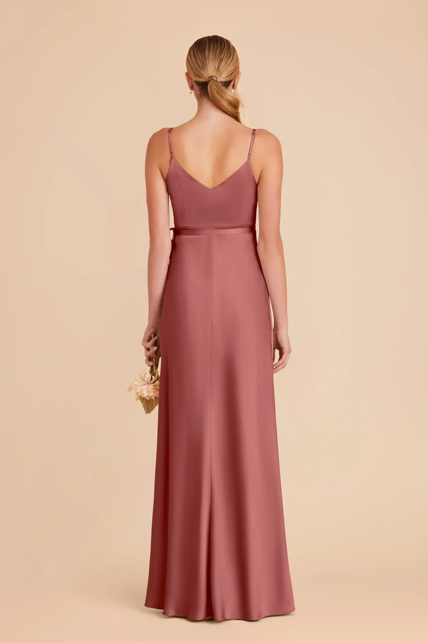 Cindy Matte Satin Dress - Wild Rose - Image 5