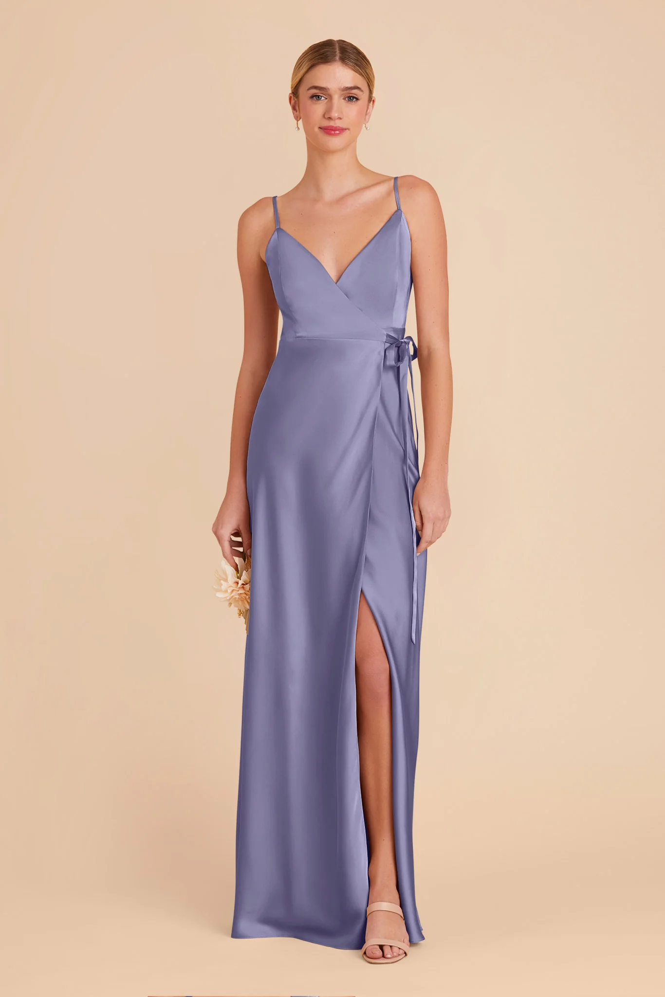 Cindy Matte Satin Dress - Wisteria