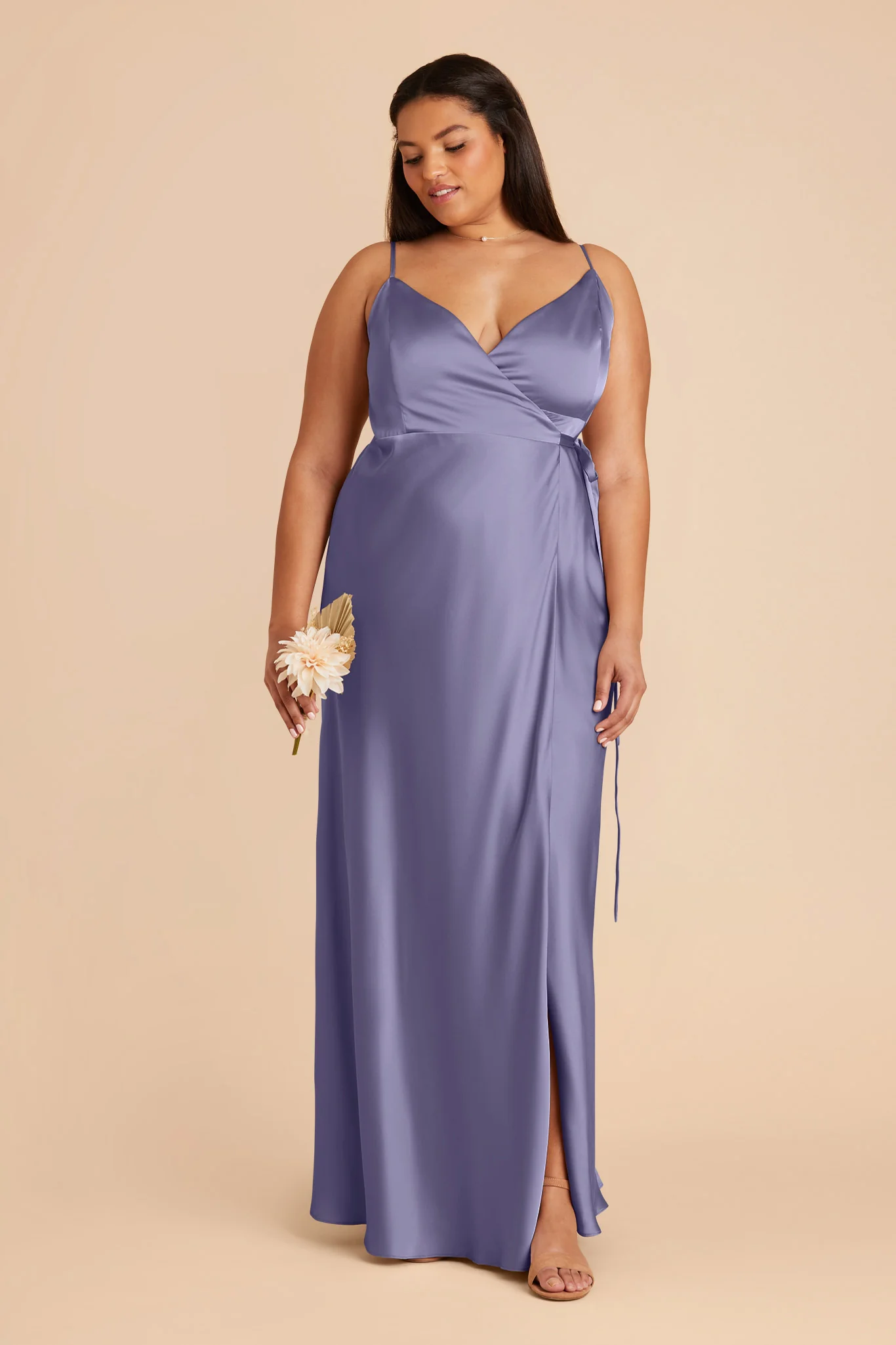 Cindy Matte Satin Dress - Wisteria - Image 6