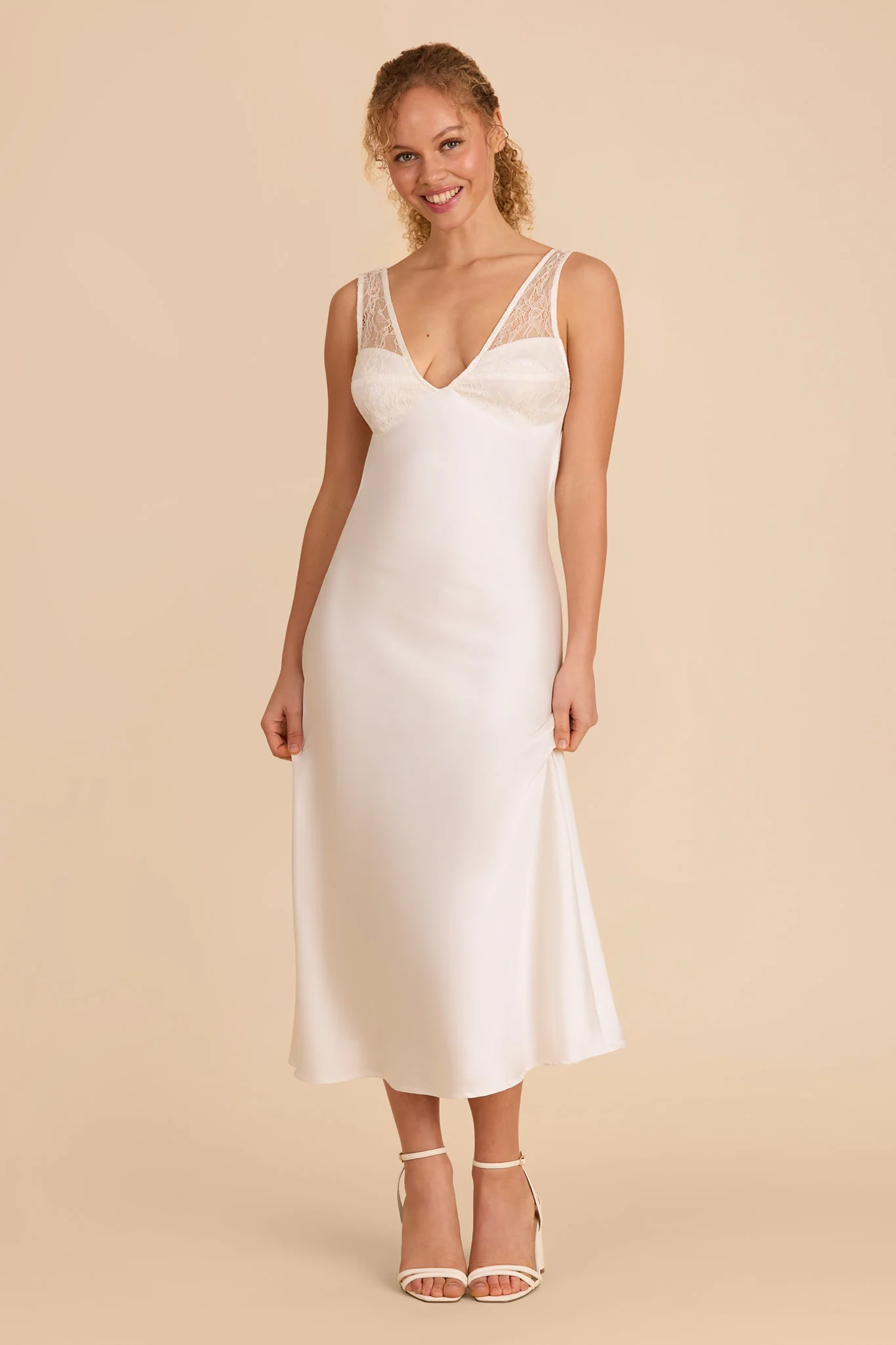 Clarissa Slip Dress - White