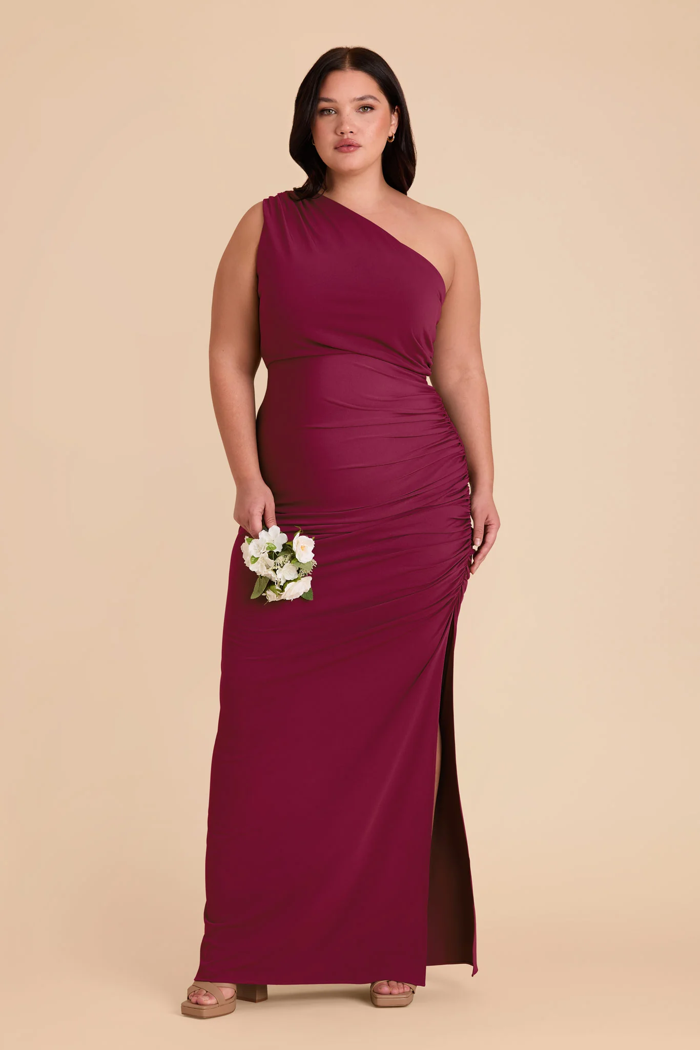 Claudia Luxe Stretch Knit Dress - Berry - Image 8