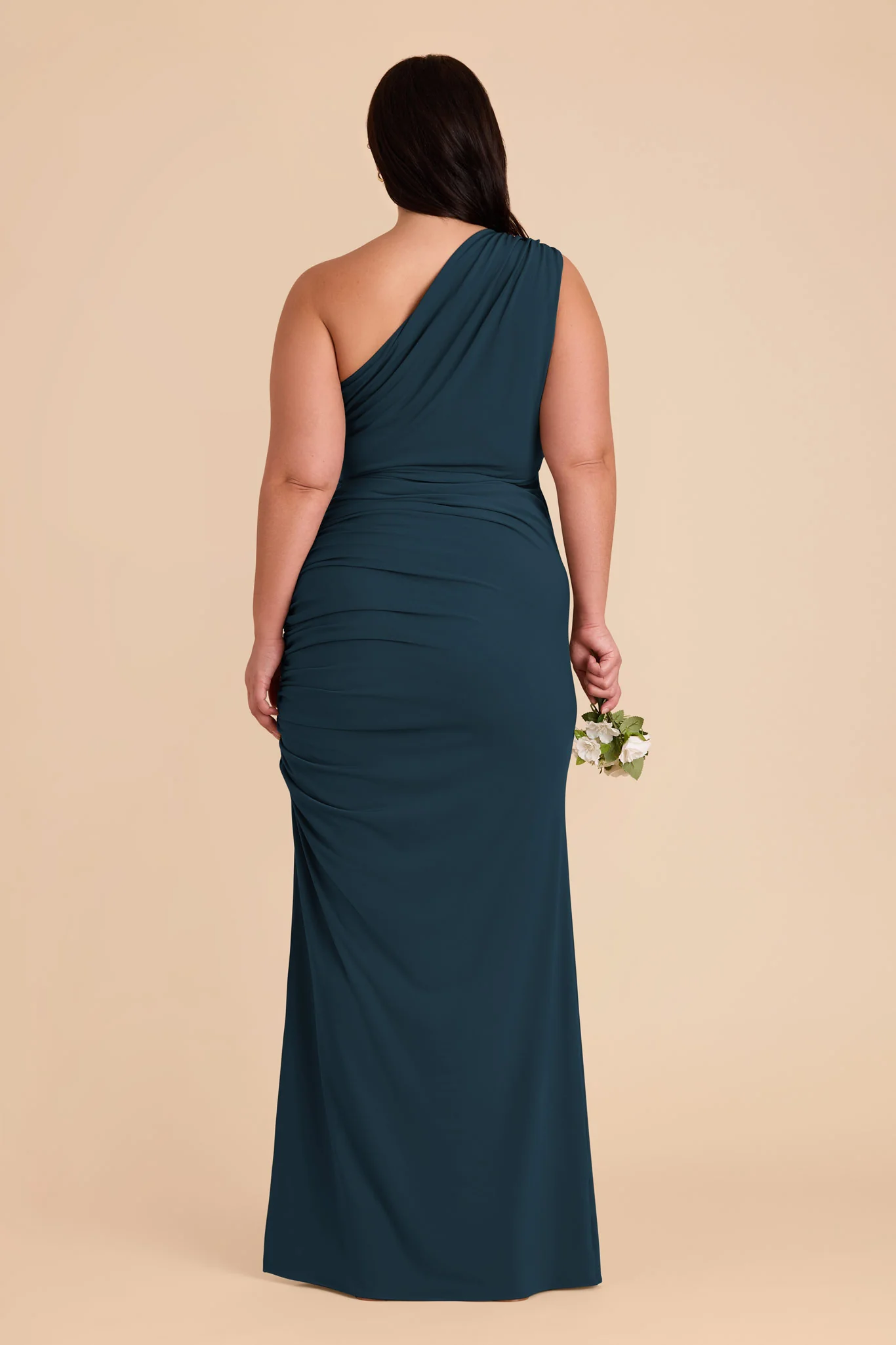 Claudia Luxe Stretch Knit Dress - Dark Teal - Image 17