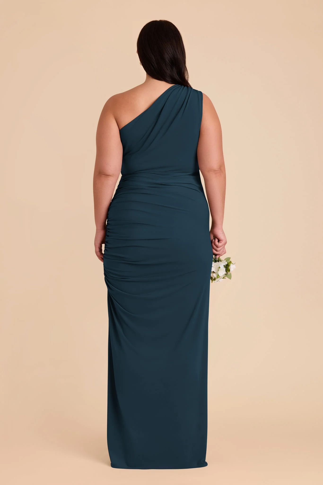Claudia Luxe Stretch Knit Dress - Dark Teal - Image 18