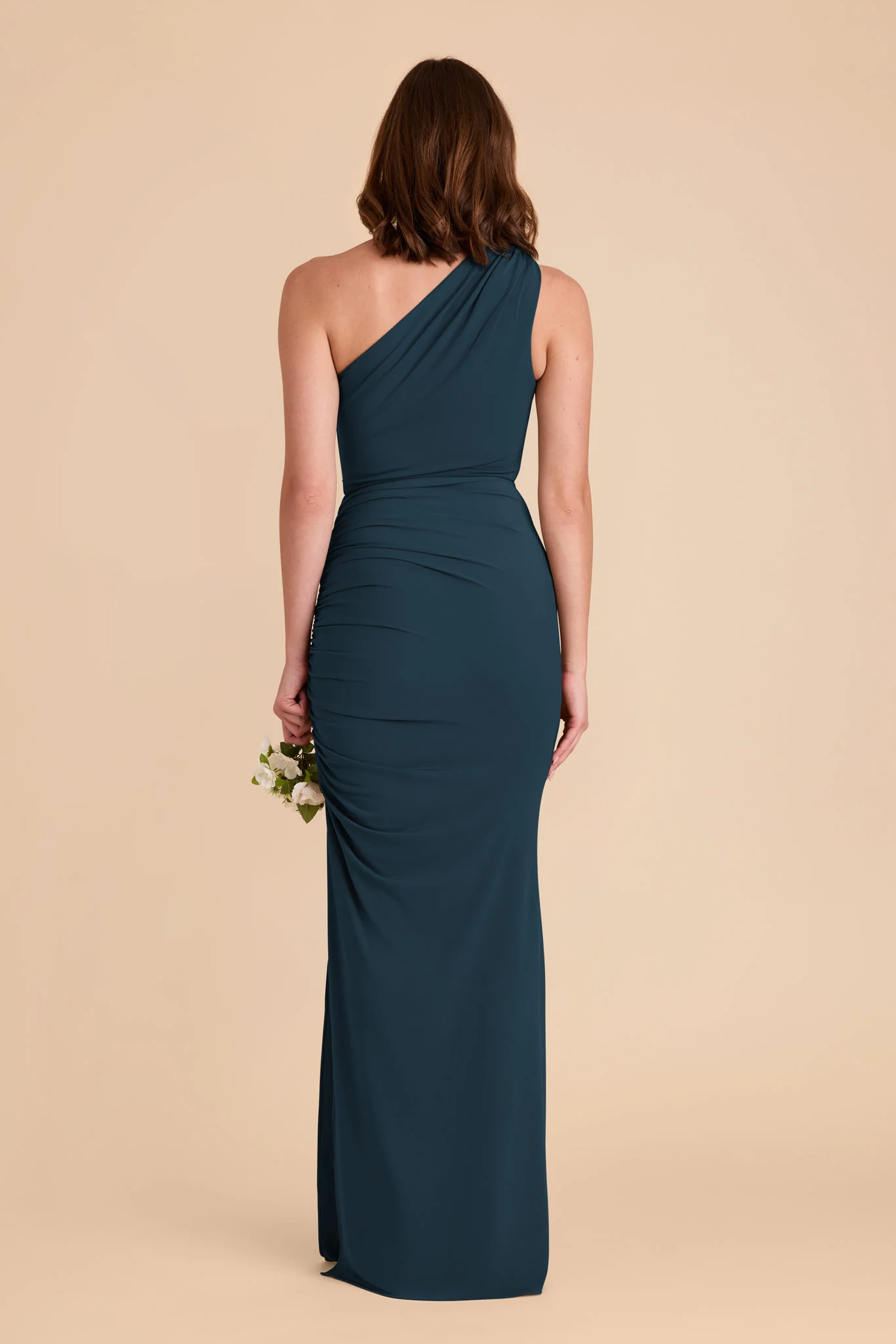 Claudia Luxe Stretch Knit Dress - Dark Teal - Image 7