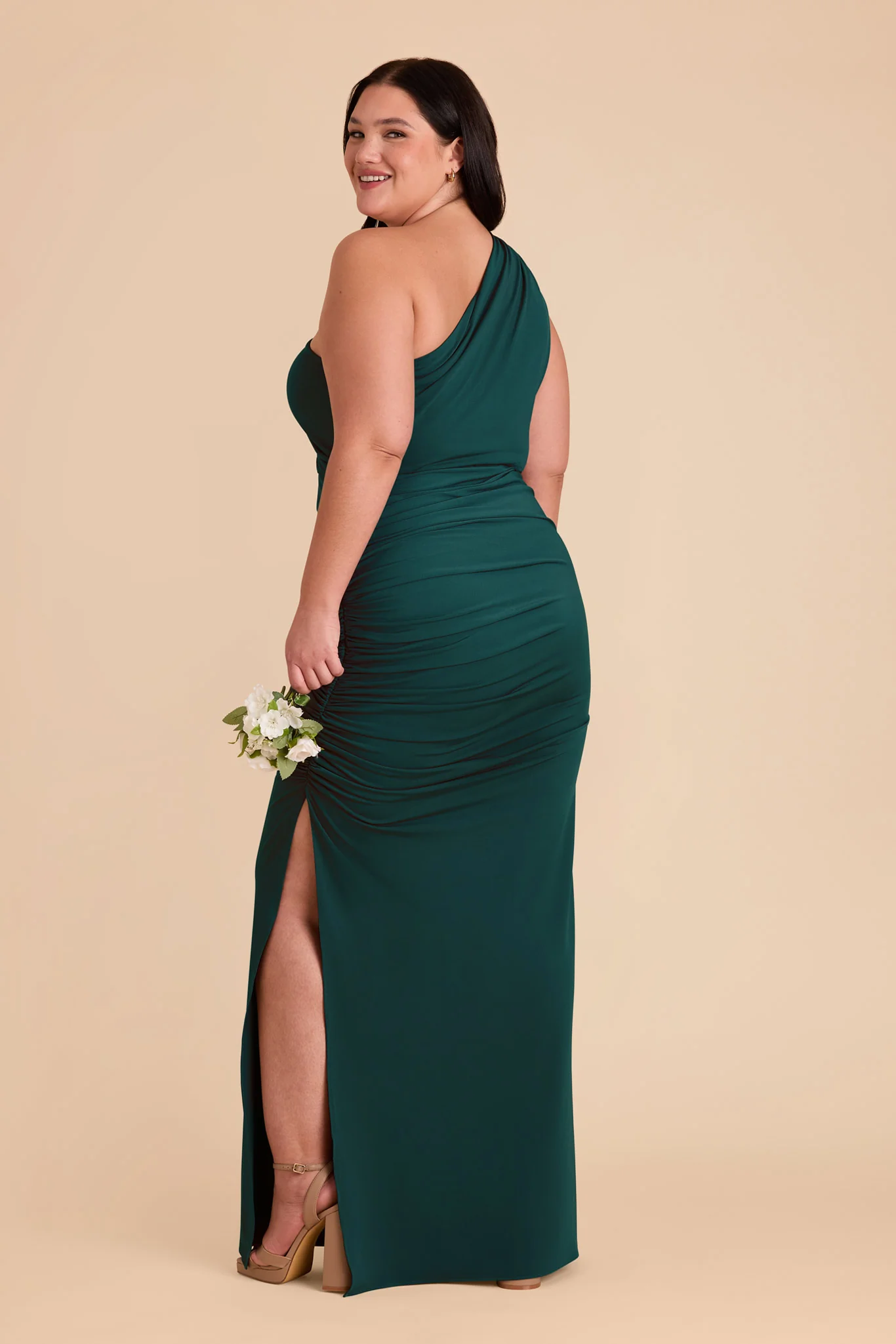 Claudia Luxe Stretch Knit Dress - Emerald - Image 14
