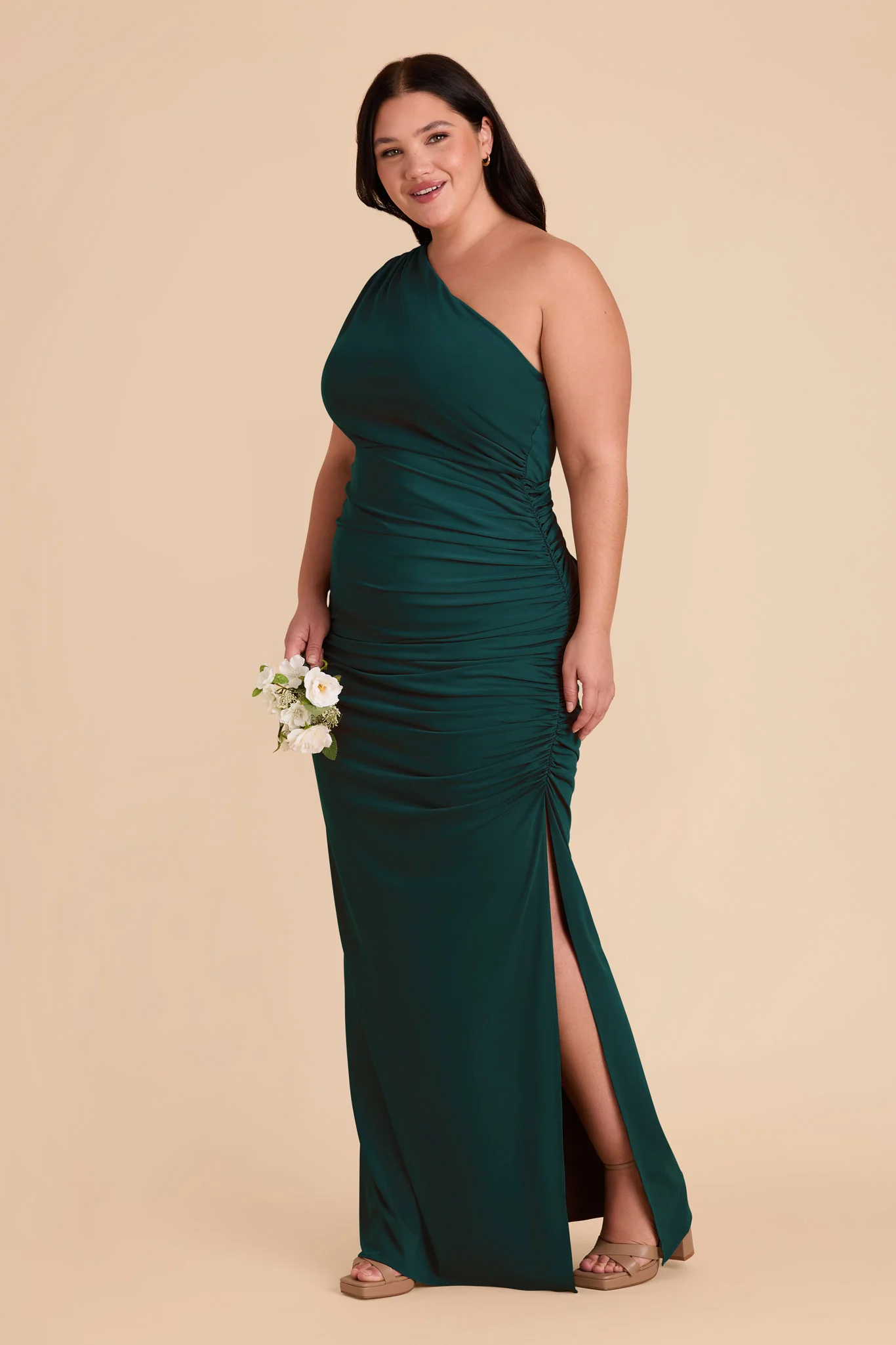 Claudia Luxe Stretch Knit Dress - Emerald - Image 8