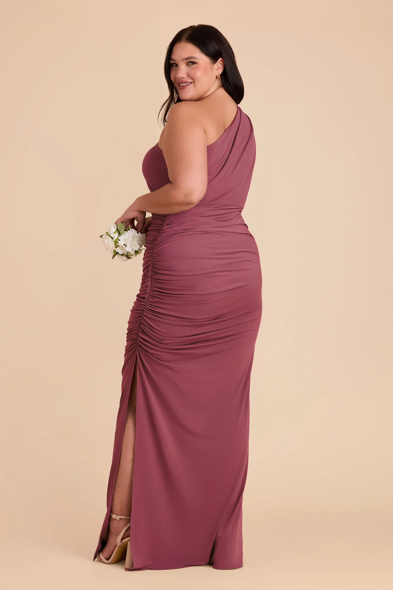 Claudia Luxe Stretch Knit Dress - Rosewood - Image 17