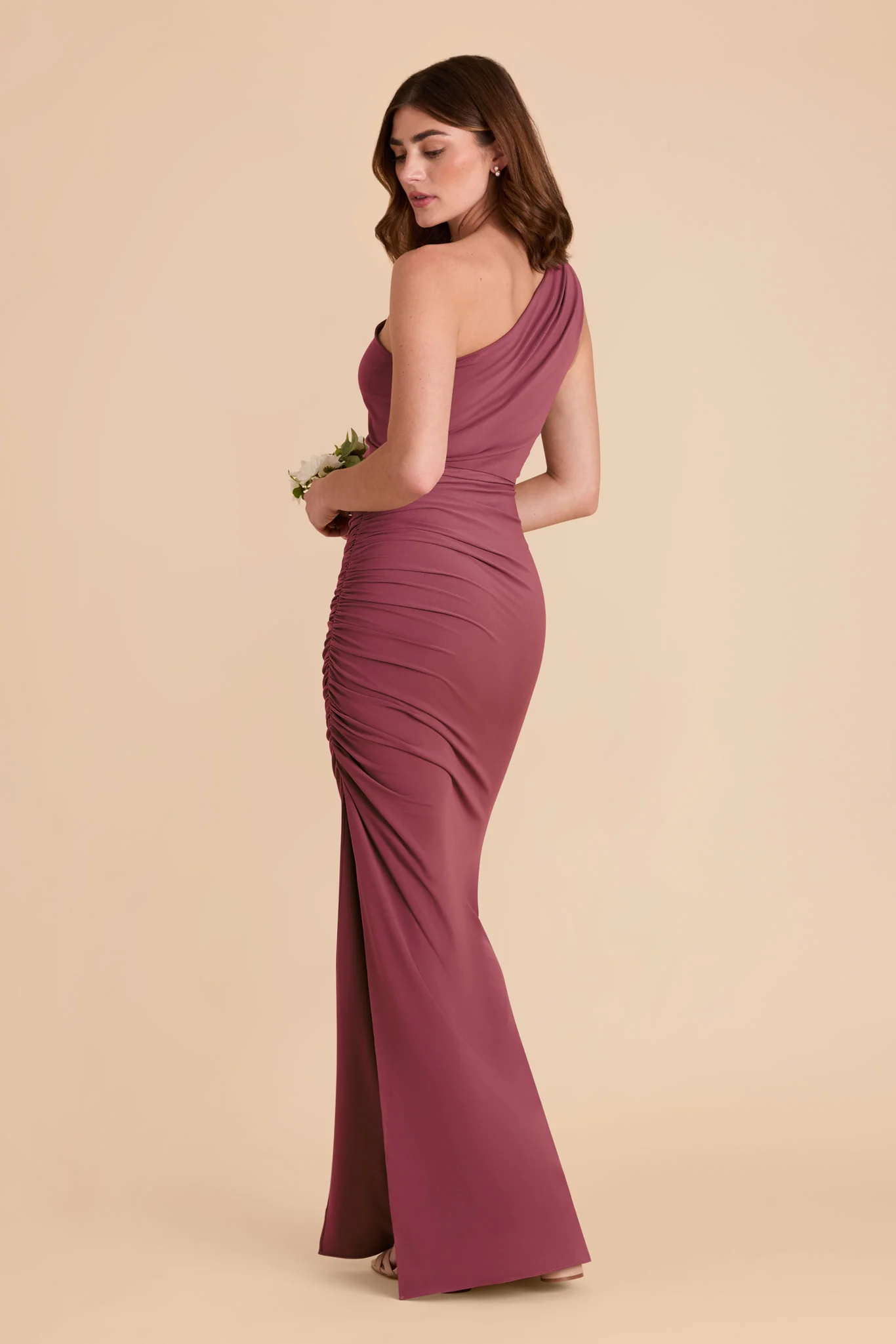 Claudia Luxe Stretch Knit Dress - Rosewood - Image 6
