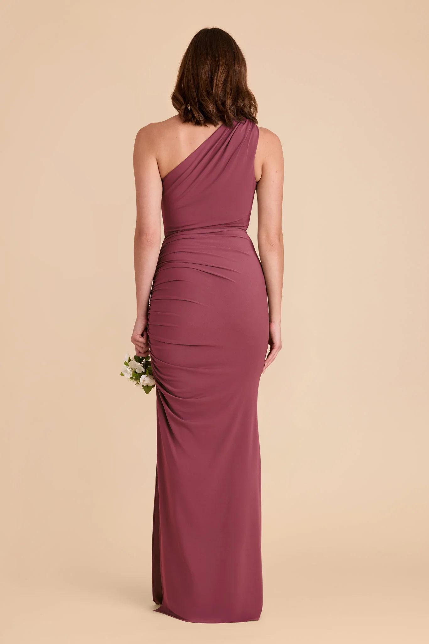 Claudia Luxe Stretch Knit Dress - Rosewood - Image 8