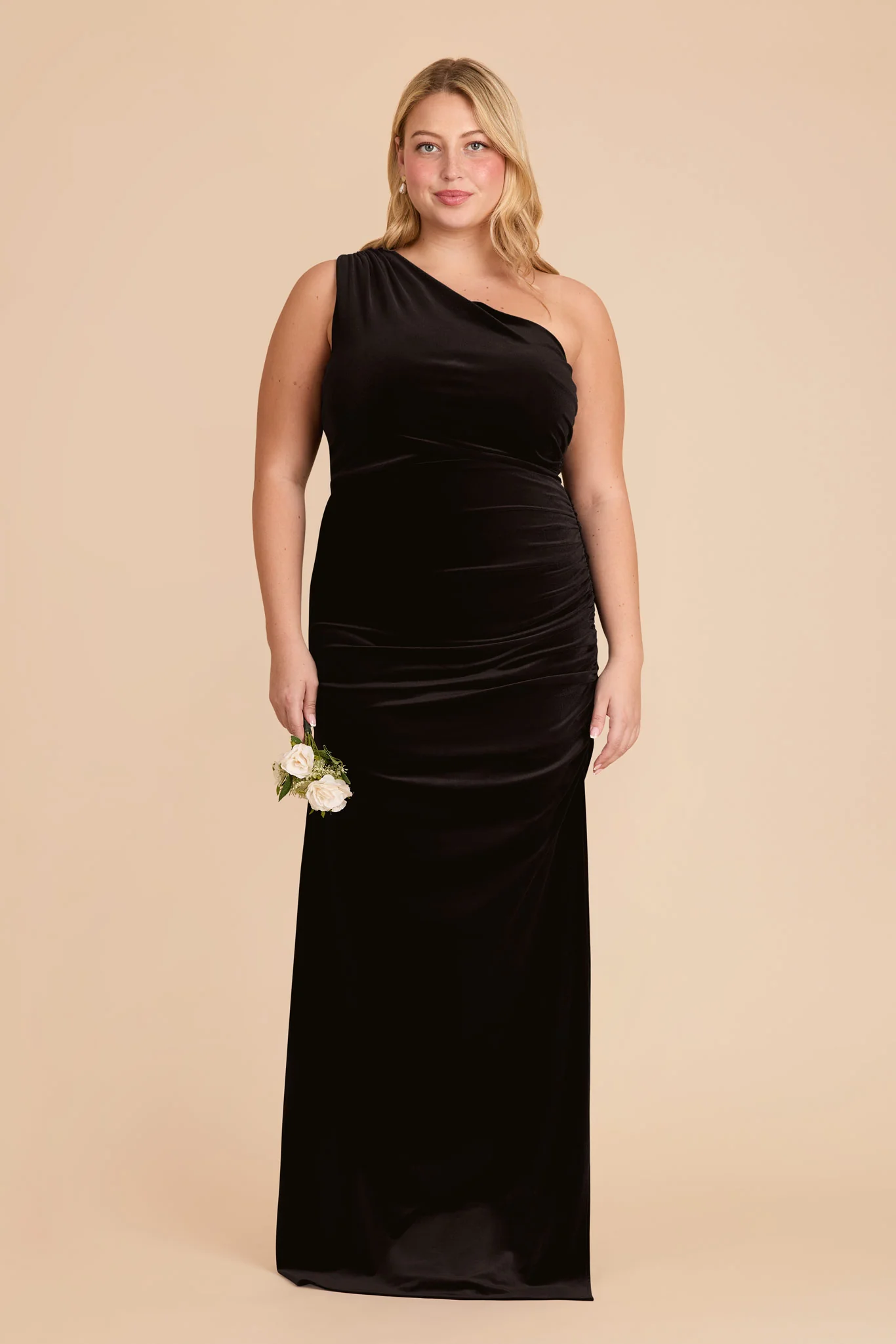 Claudia Velvet Dress - Black - Image 2