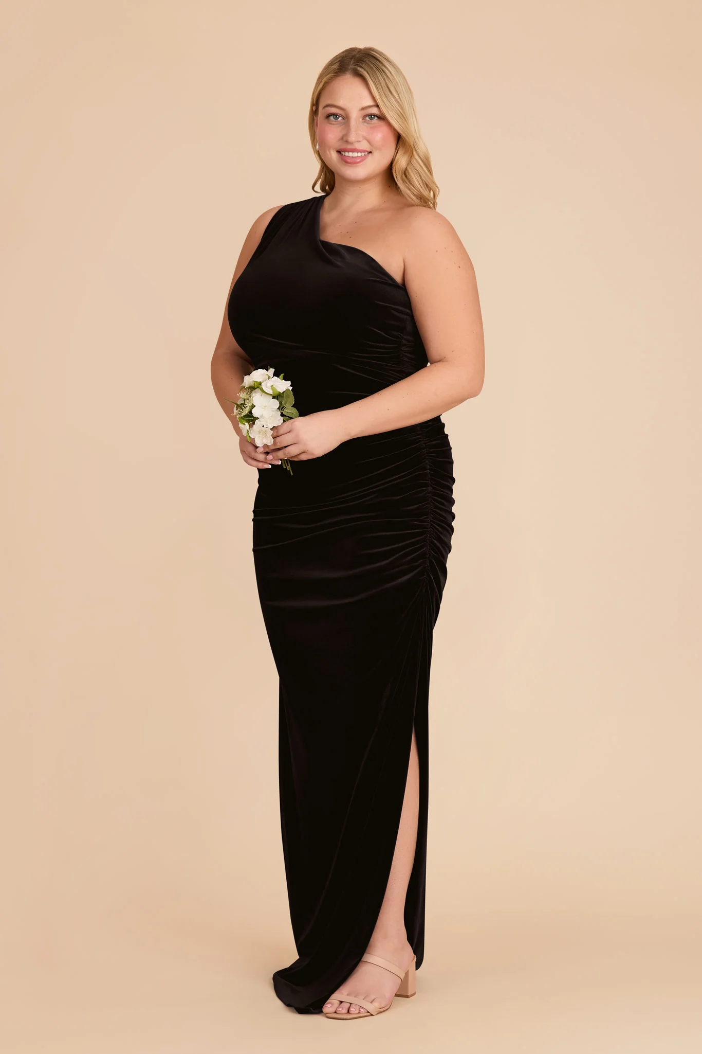 Claudia Velvet Dress - Black - Image 6
