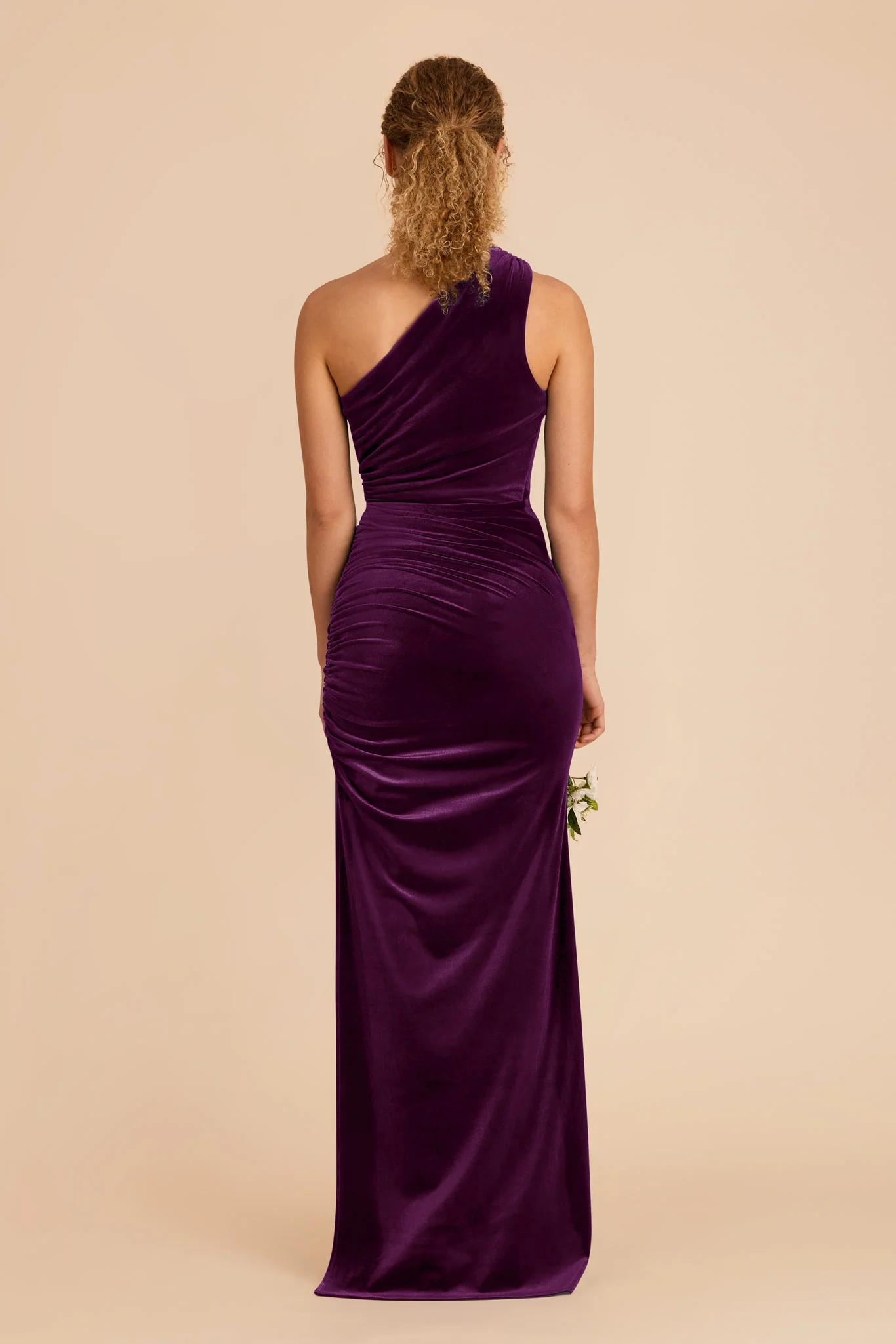 Claudia Velvet Dress - Fig - Image 5