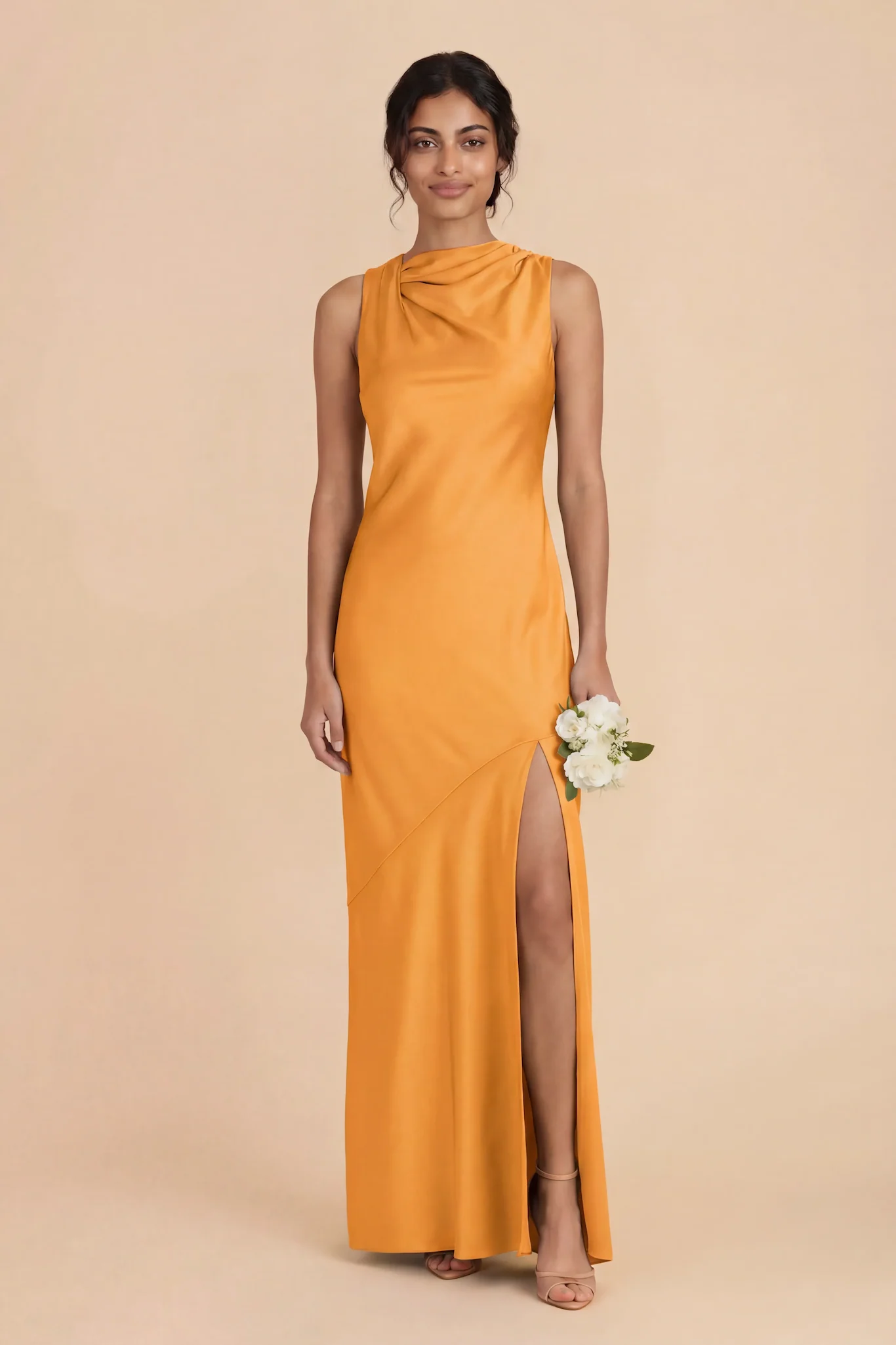 Daisy Matte Satin Dress - Mango