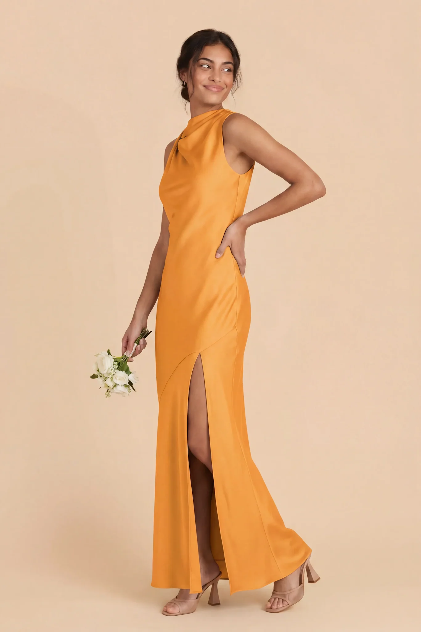 Daisy Matte Satin Dress - Mango - Image 2