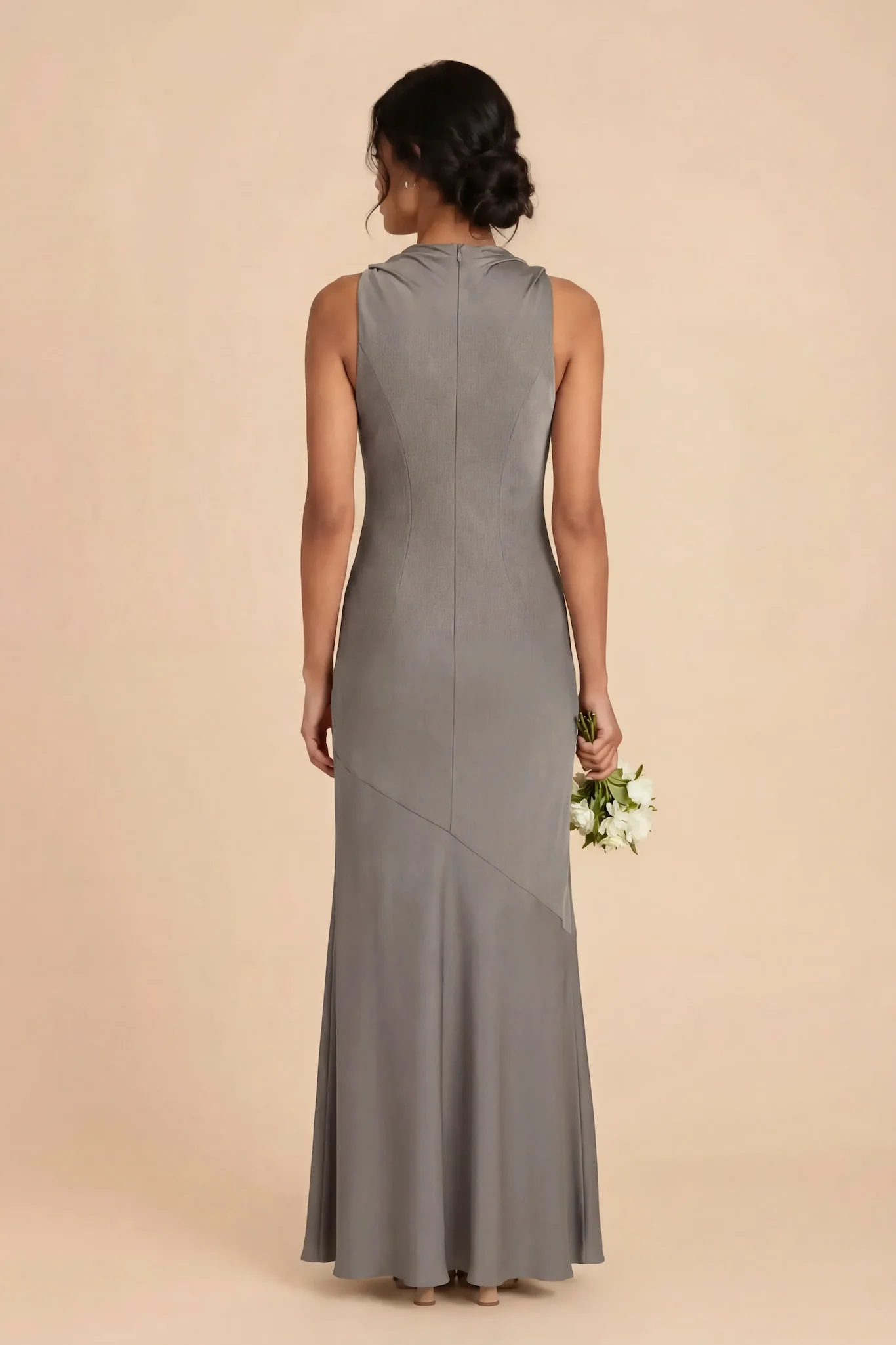 Daisy Matte Satin Dress - Quartz - Image 4