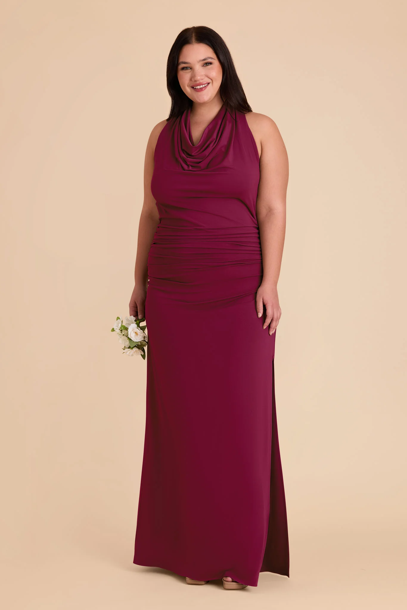 Danny Luxe Stretch Knit Dress - Berry - Image 18