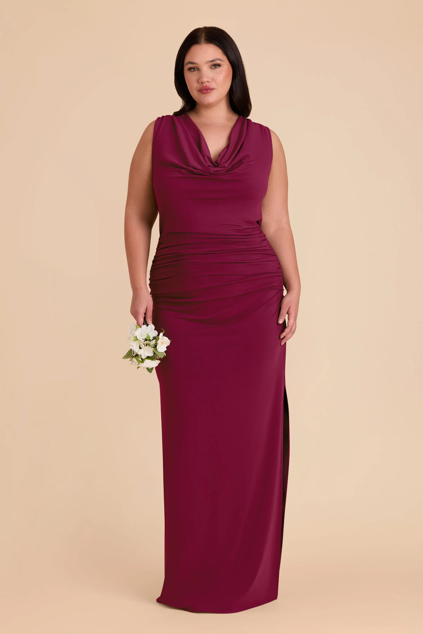 Danny Luxe Stretch Knit Dress - Berry - Image 2