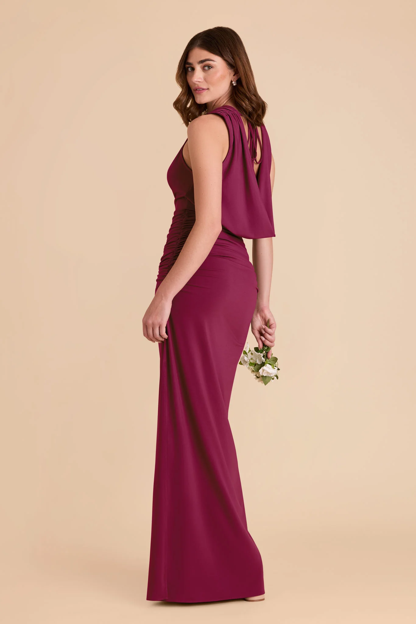 Danny Luxe Stretch Knit Dress - Berry - Image 3