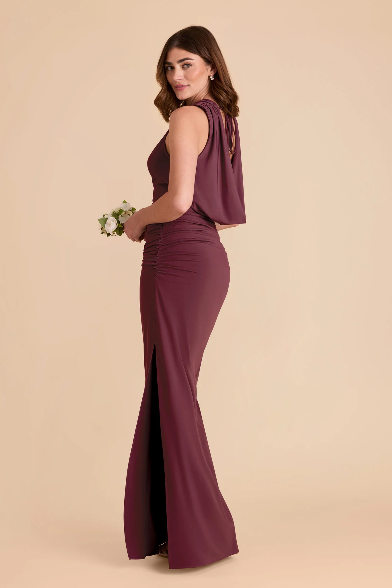 Danny Luxe Stretch Knit Dress - Cabernet - Image 10