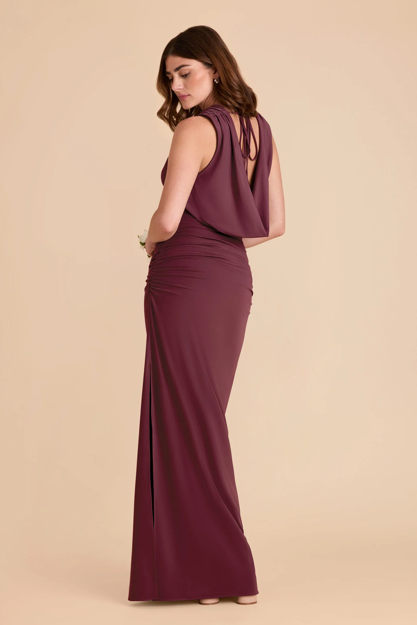 Danny Luxe Stretch Knit Dress - Cabernet - Image 11