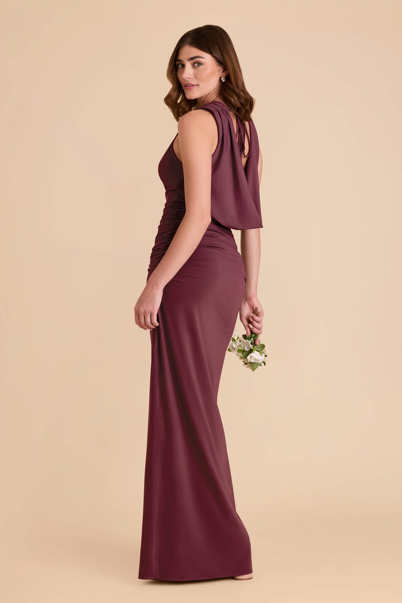 Danny Luxe Stretch Knit Dress - Cabernet - Image 12