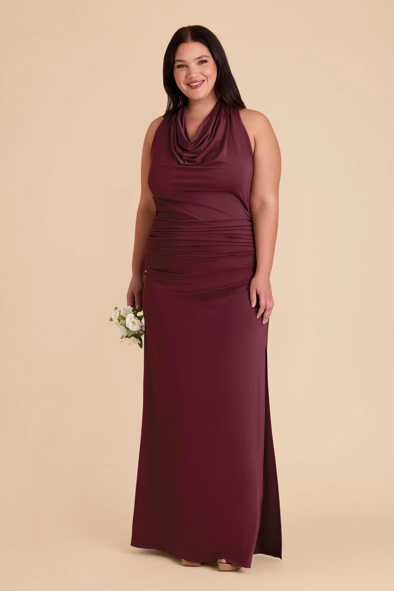 Danny Luxe Stretch Knit Dress - Cabernet - Image 17