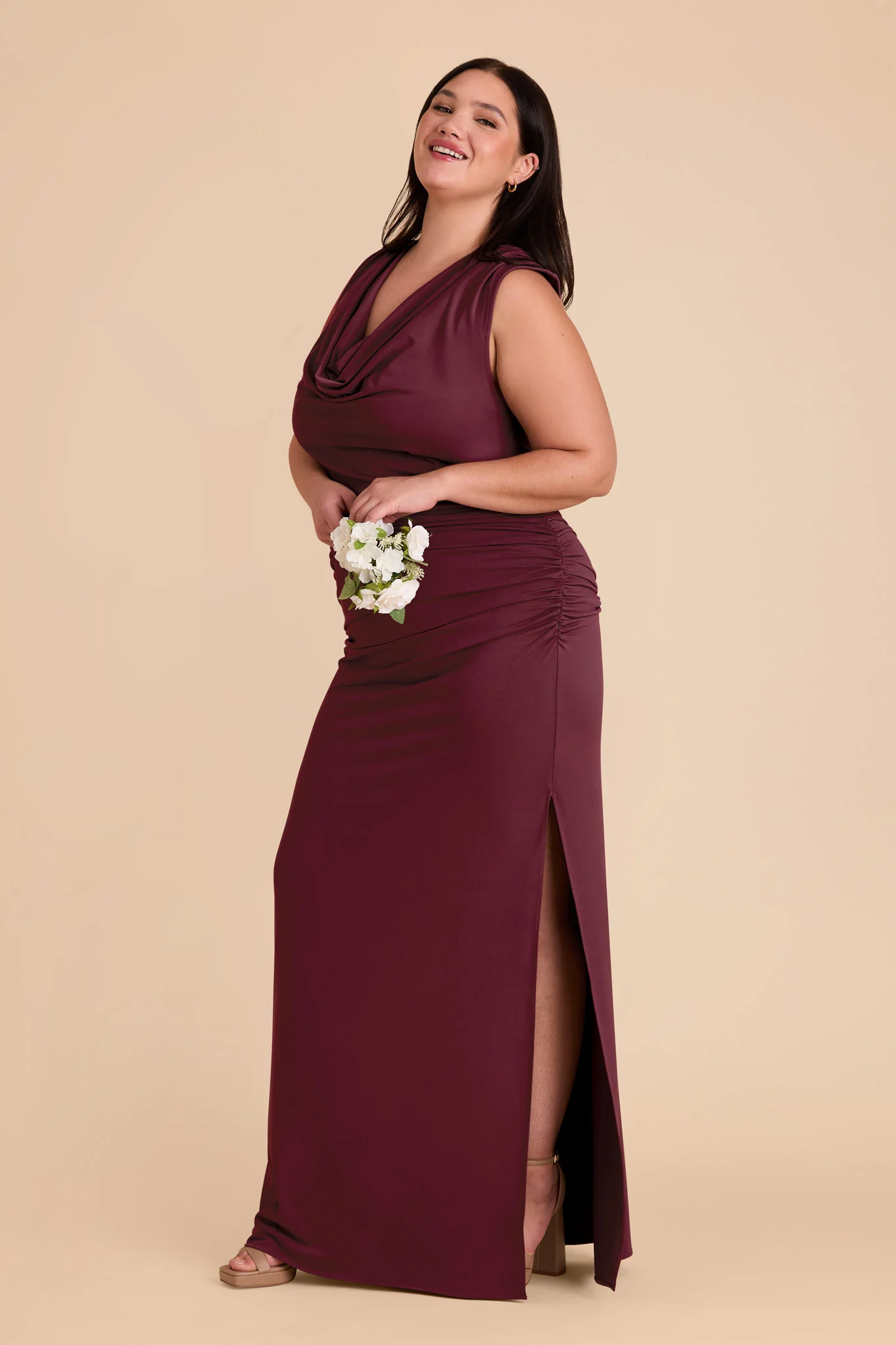 Danny Luxe Stretch Knit Dress - Cabernet - Image 19