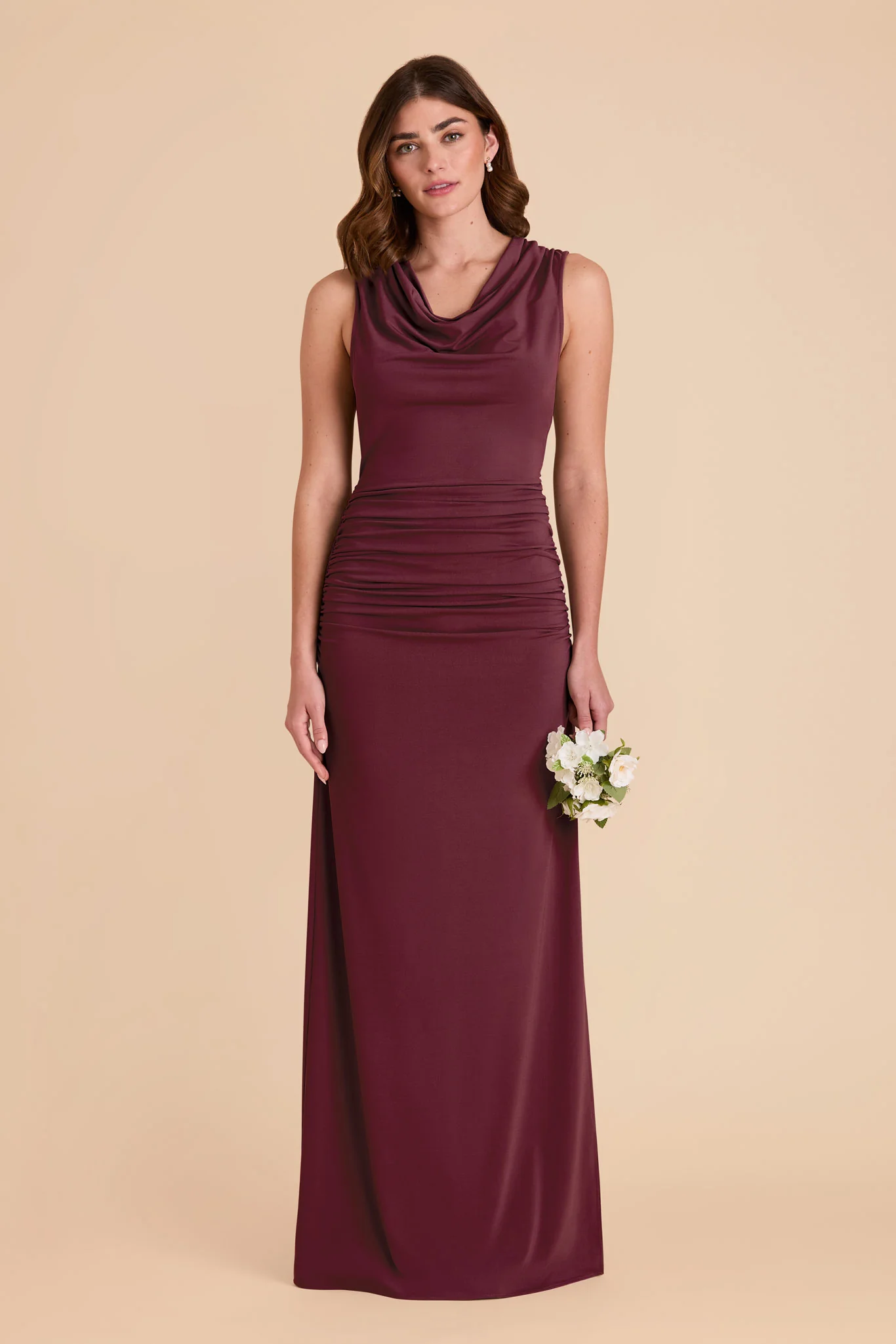 Danny Luxe Stretch Knit Dress - Cabernet - Image 3
