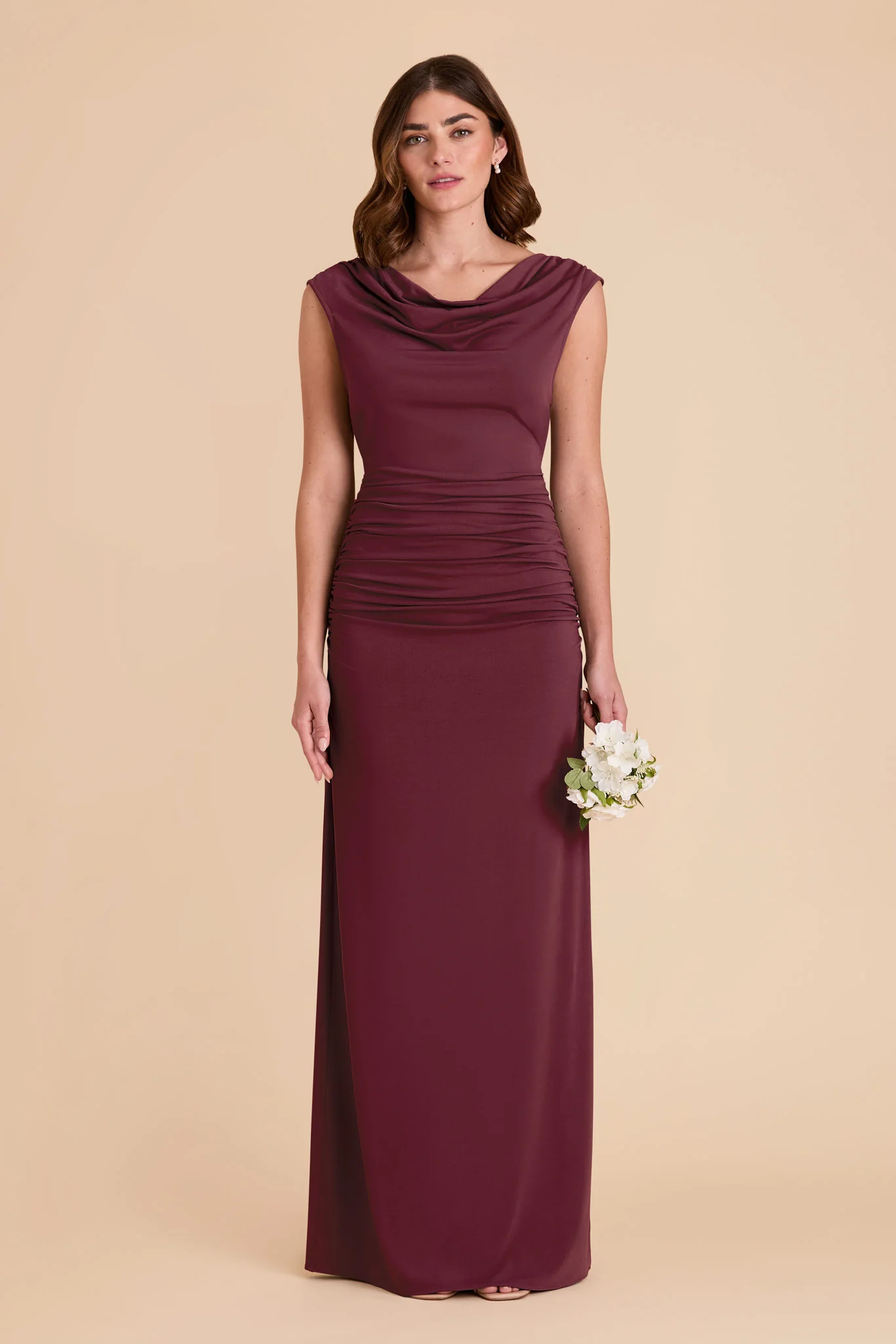 Danny Luxe Stretch Knit Dress - Cabernet - Image 4