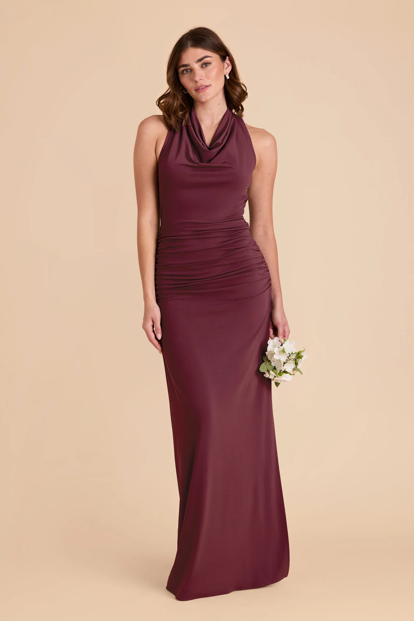 Danny Luxe Stretch Knit Dress - Cabernet - Image 5