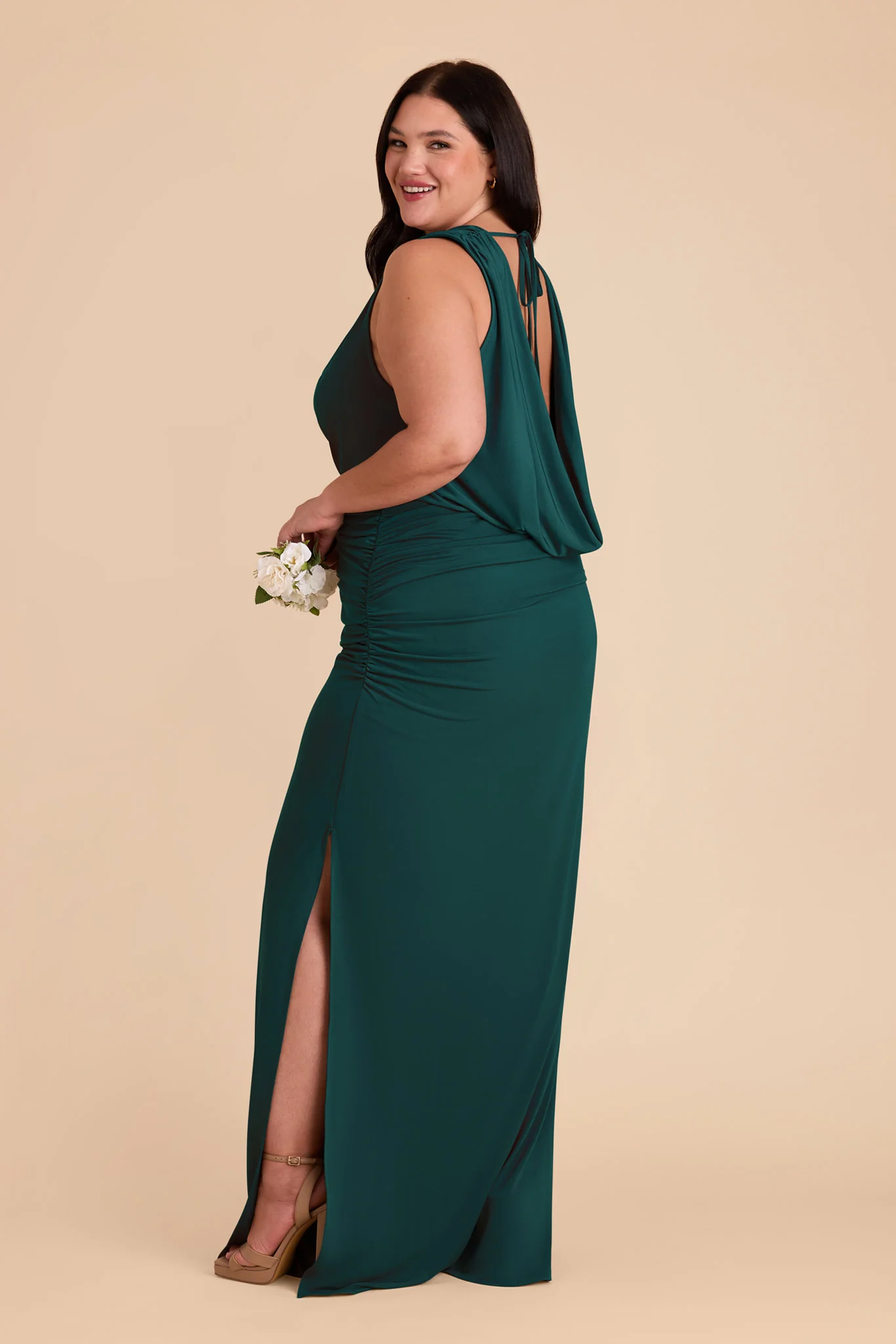 Danny Luxe Stretch Knit Dress - Emerald - Image 19