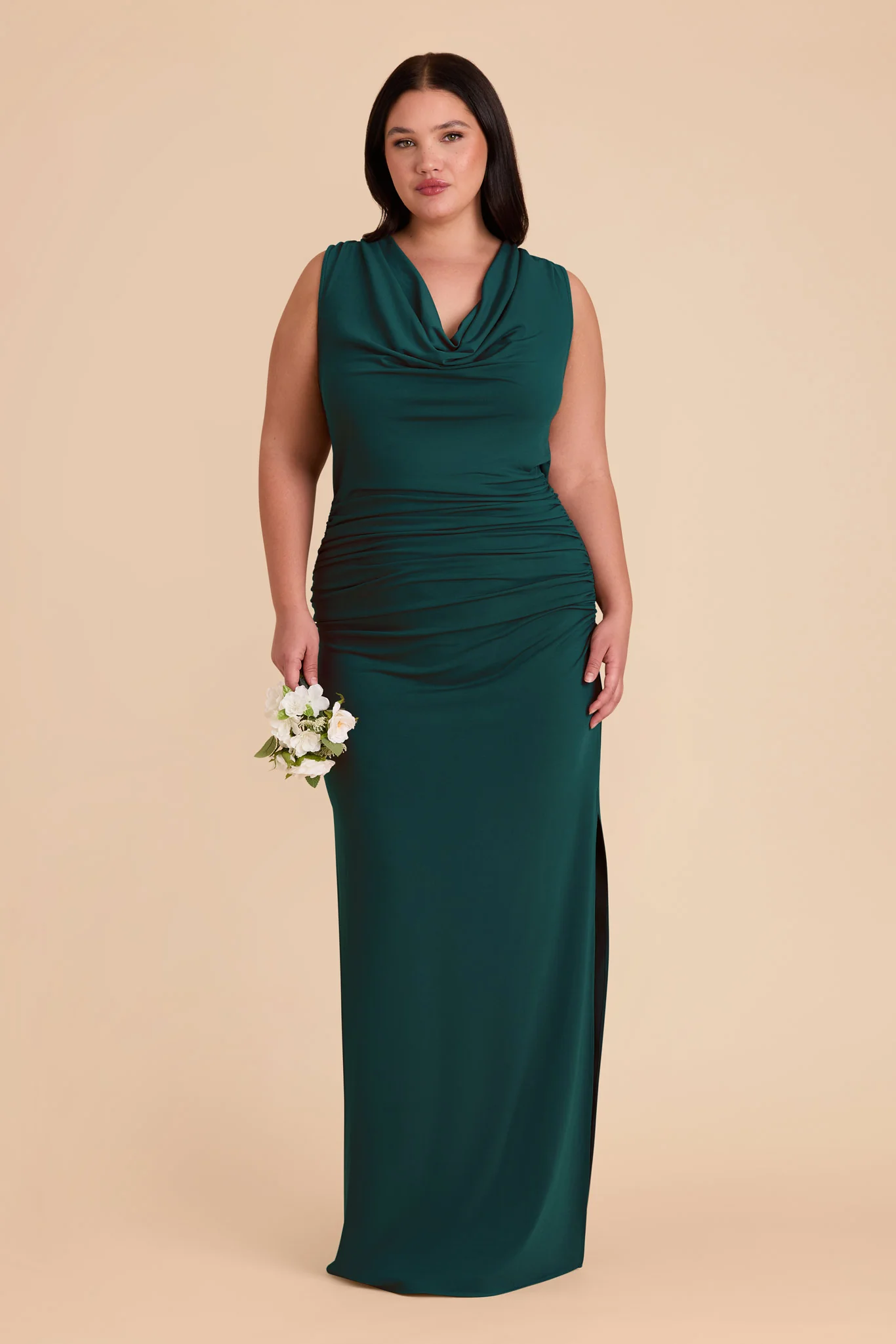 Danny Luxe Stretch Knit Dress - Emerald - Image 2