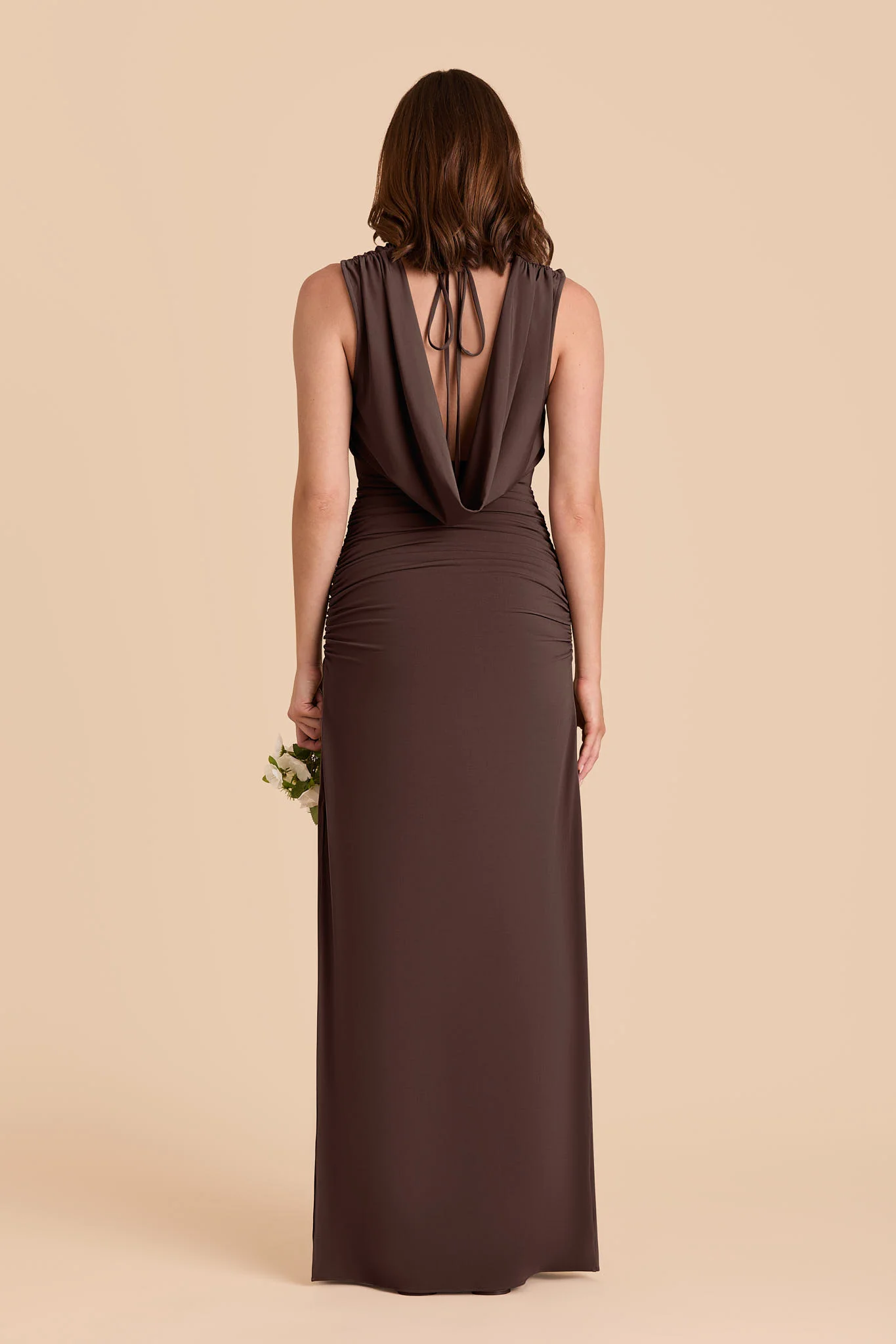 Danny Luxe Stretch Knit Dress - Espresso - Image 5