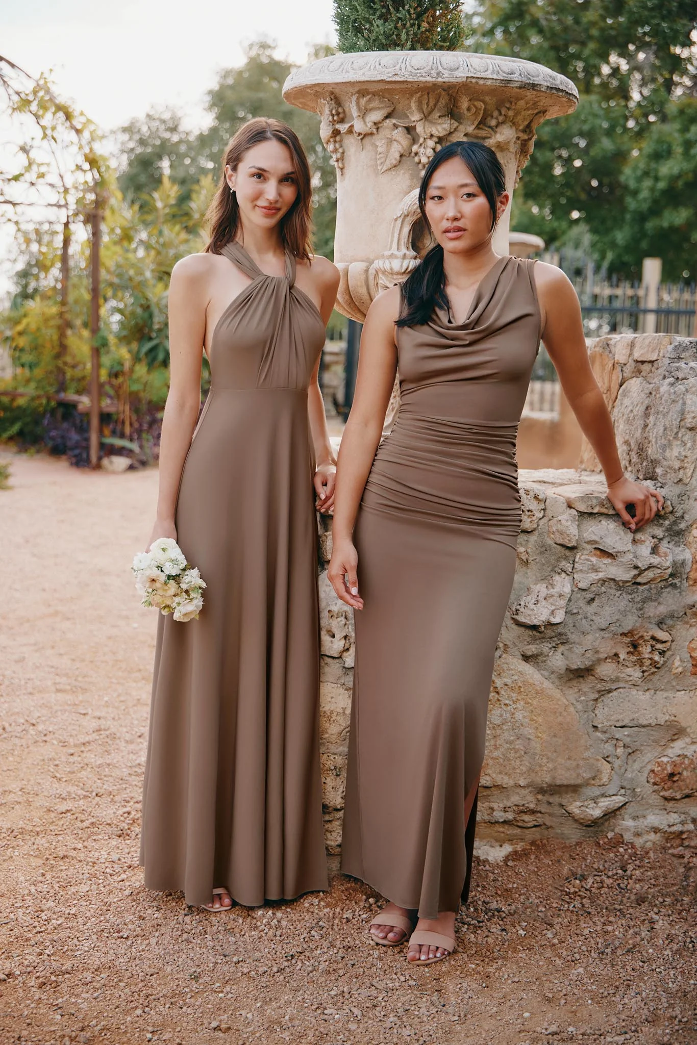Danny Luxe Stretch Knit Dress - Mocha - Image 24
