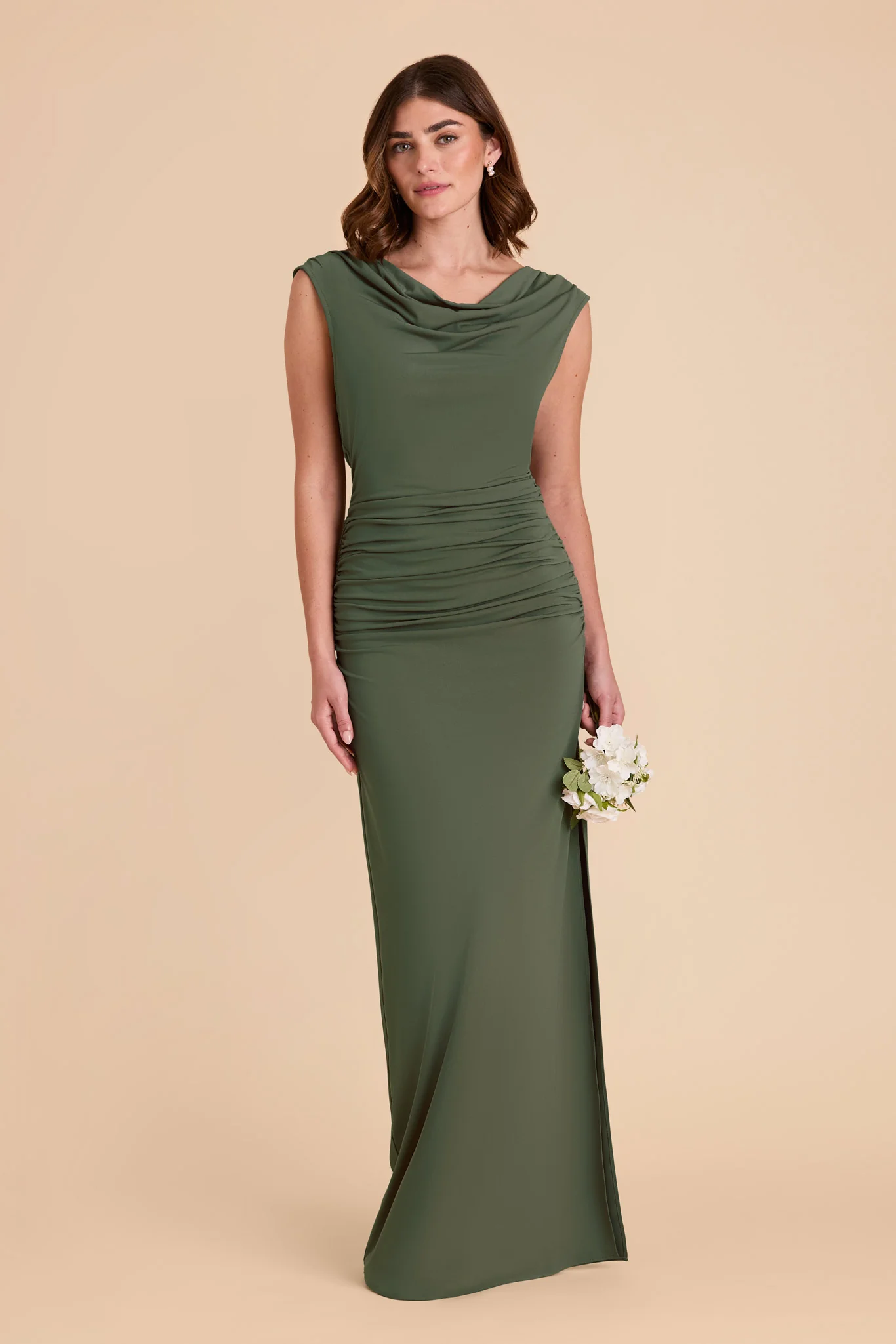 Danny Luxe Stretch Knit Dress - Olive