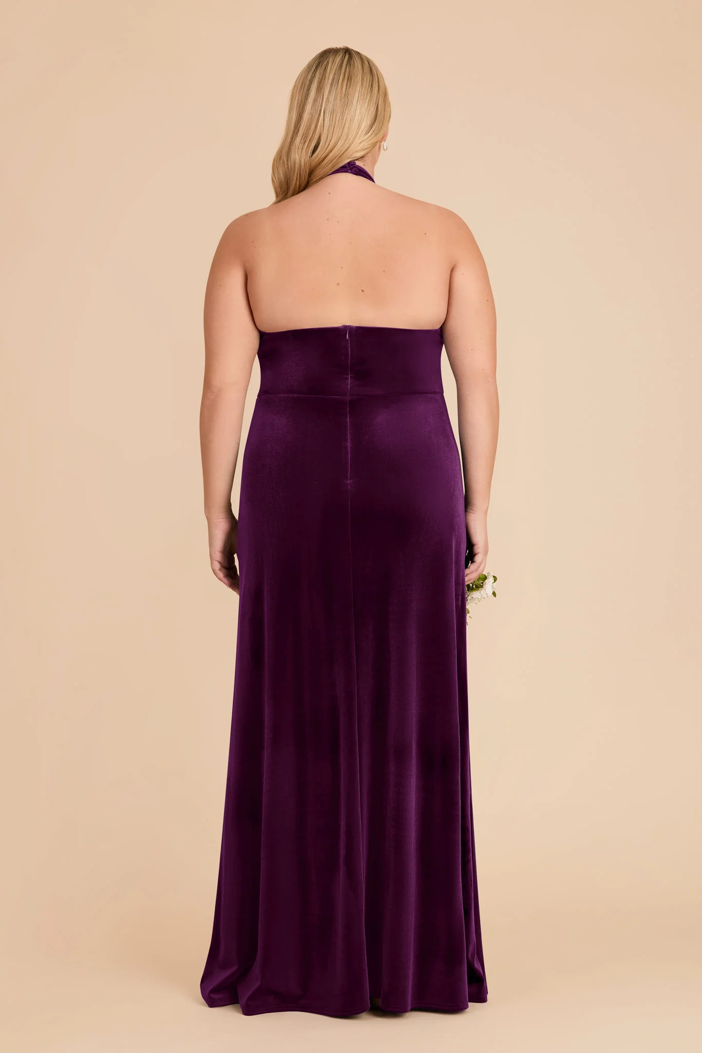 Daphne Velvet Dress - Fig - Image 8