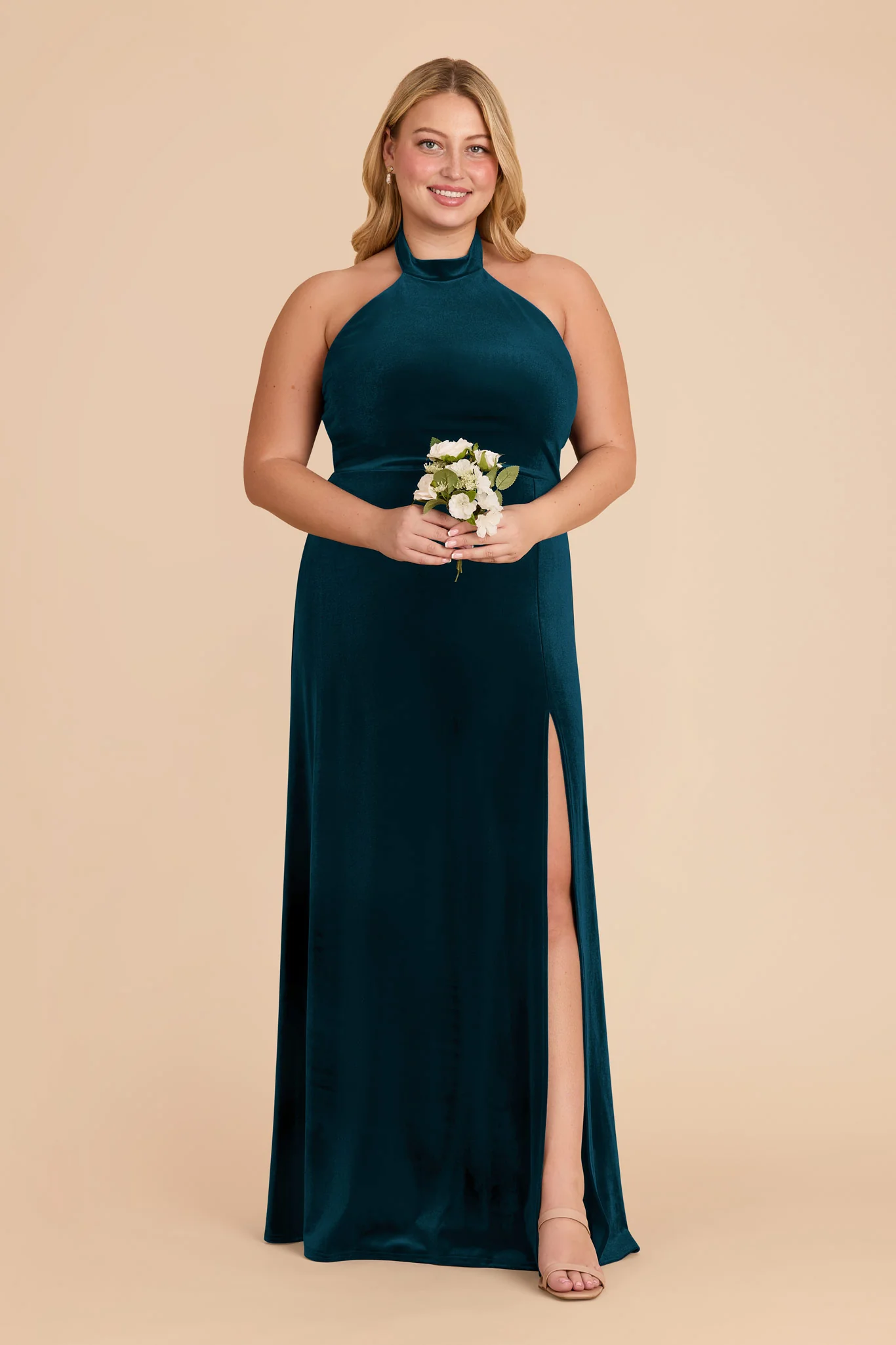 Daphne Velvet Dress - Peacock - Image 6