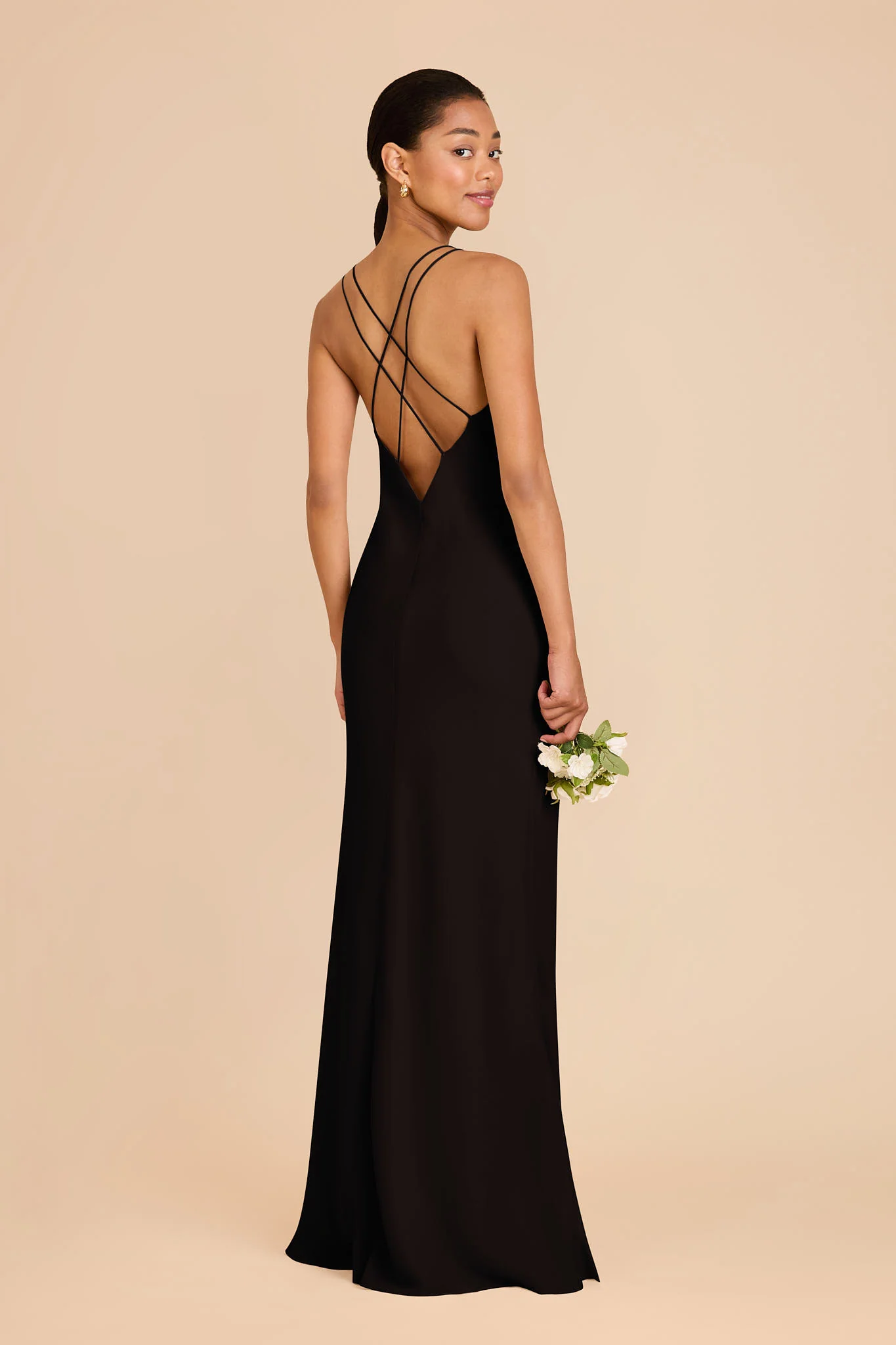 Dasha Chiffon Dress - Black - Image 4