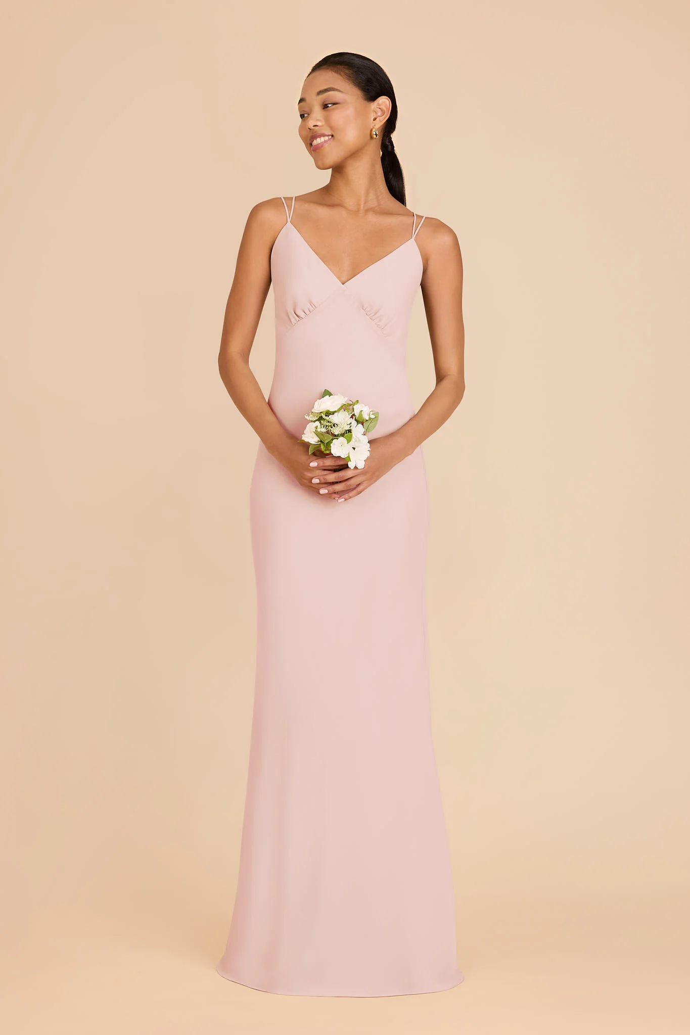 Dasha Chiffon Dress - Blush Pink - Image 3