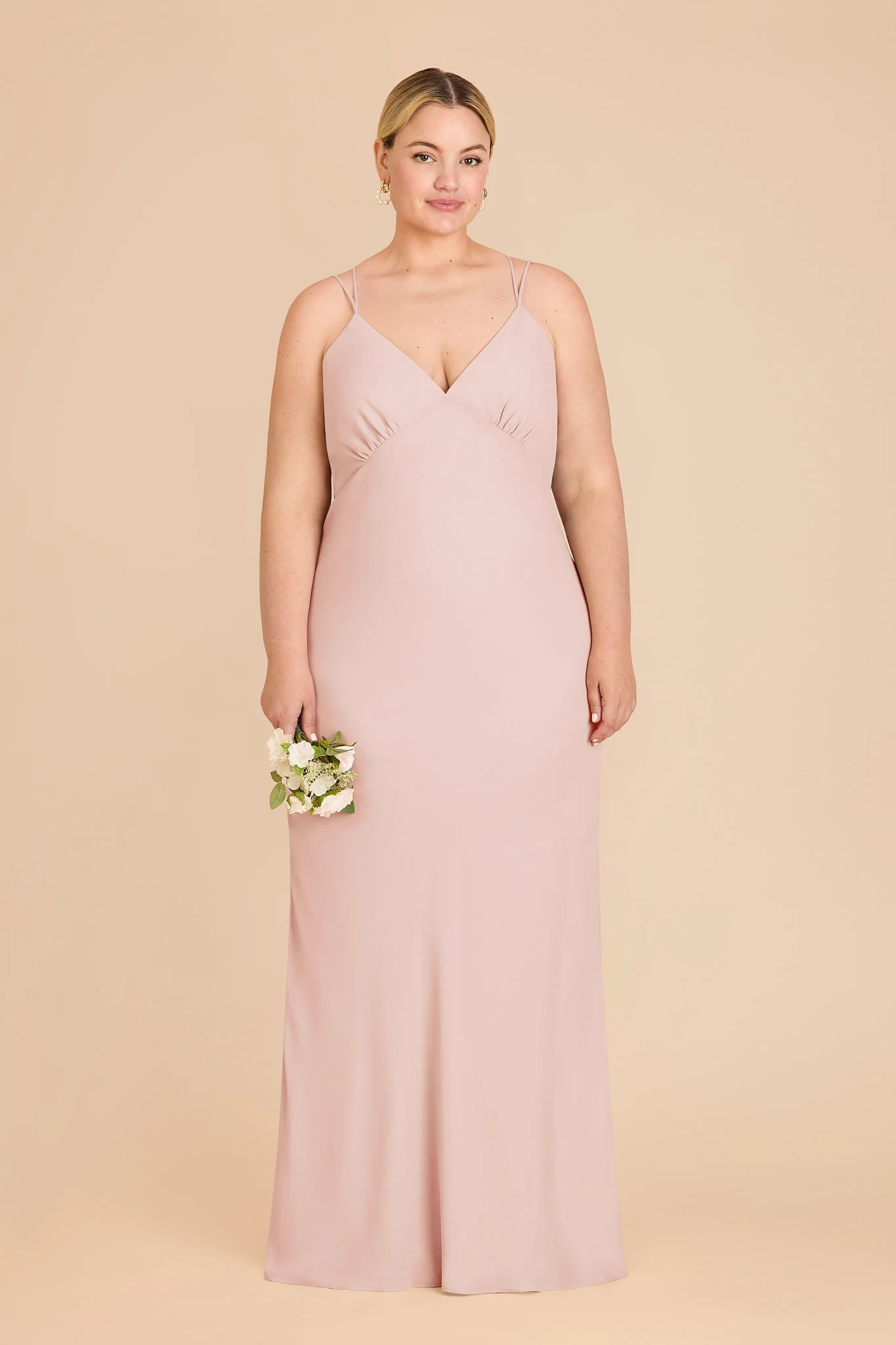 Dasha Chiffon Dress - Blush Pink - Image 6