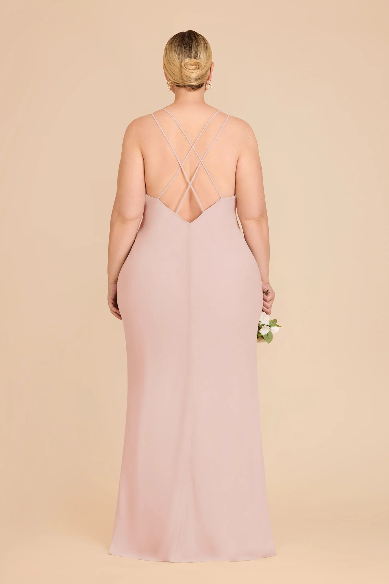 Dasha Chiffon Dress - Blush Pink - Image 8
