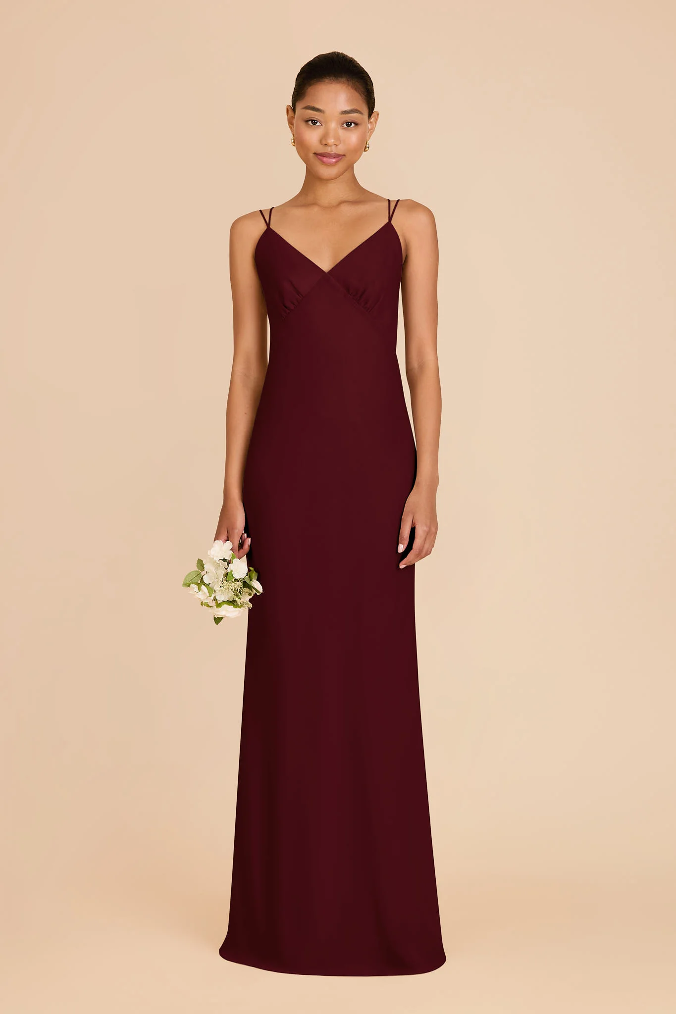 Dasha Chiffon Dress - Cabernet - Image 3