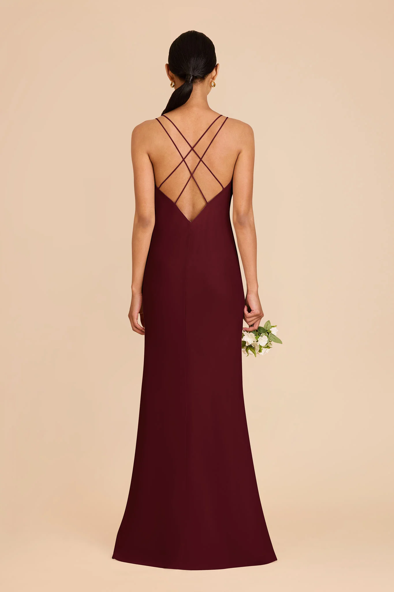Dasha Chiffon Dress - Cabernet - Image 5
